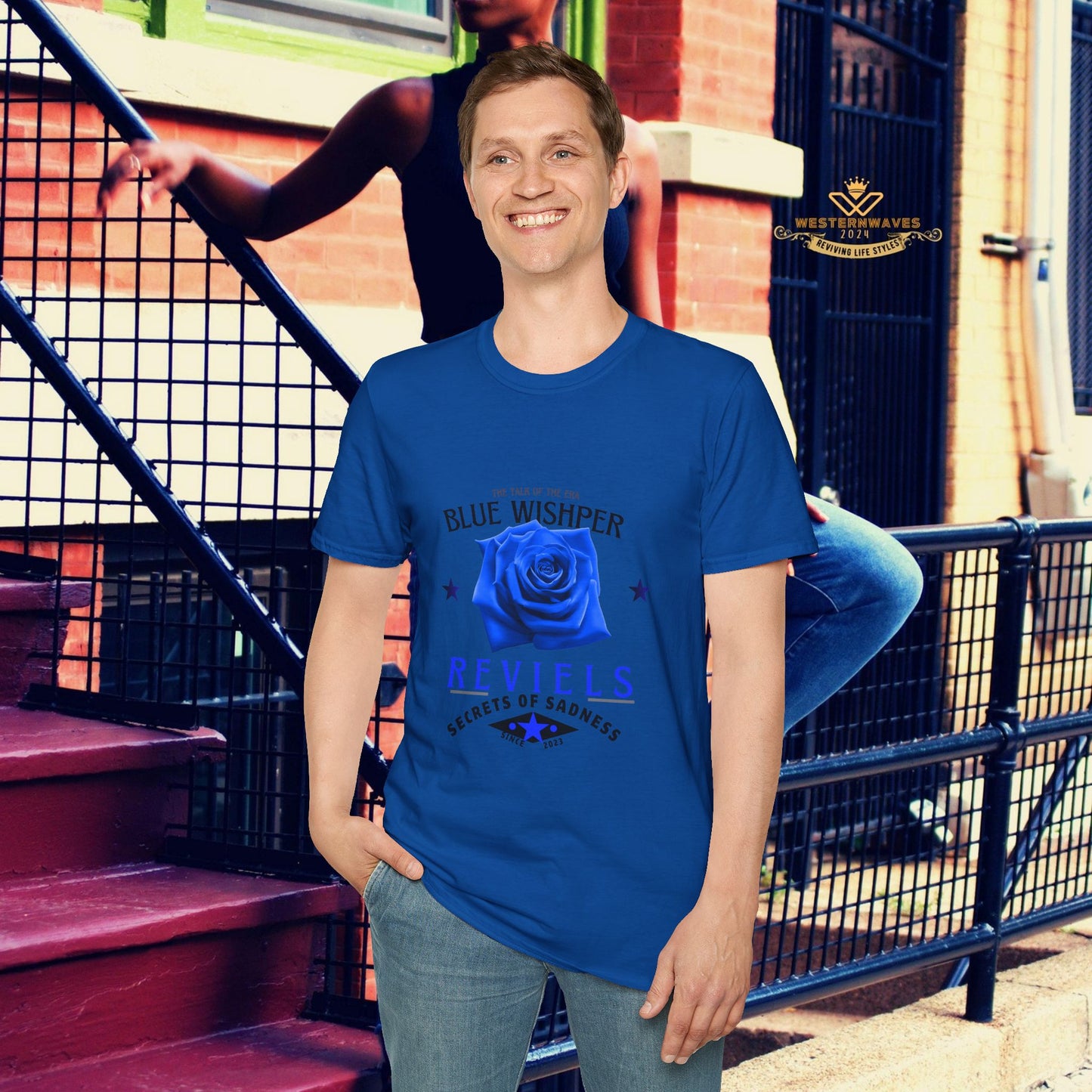Unisex Softstyle T-Shirt_ N3+ Series USSTS FT2WW005_ Limited Edition Redefines & Relaxation by WesternWaves:
