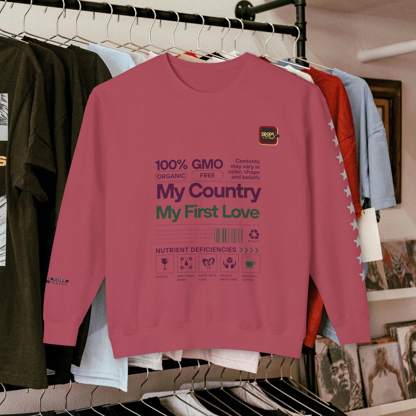 Unisex Lightweight Sweatshirt_ N7+ Series USLWSS PT2WW001_ Limited Edition by WesternWaves: