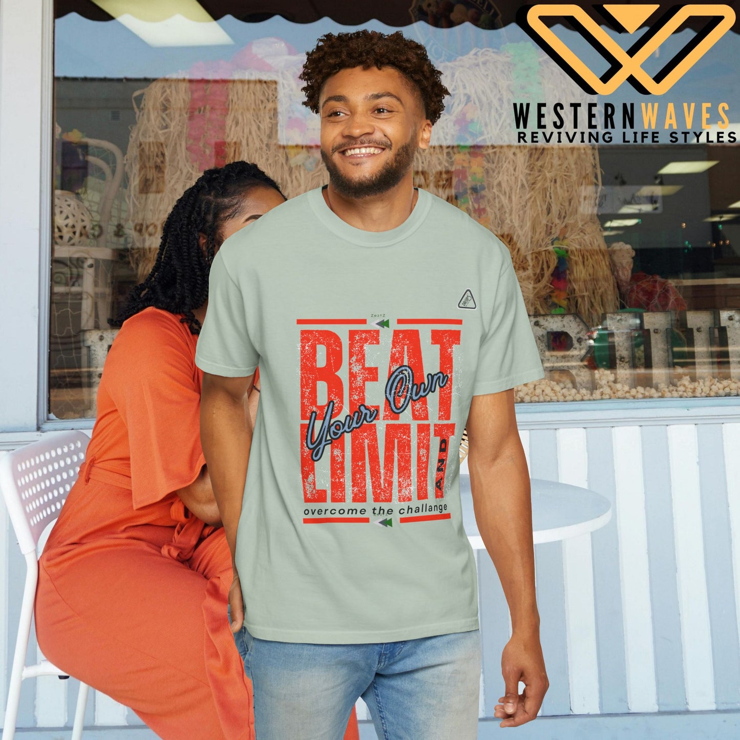 Unisex Garment-Dyed T-shirt_ N2 Series USGDTS PT2WW002_ Comfort Colors 1717_ WesternWaves Limited Edition: