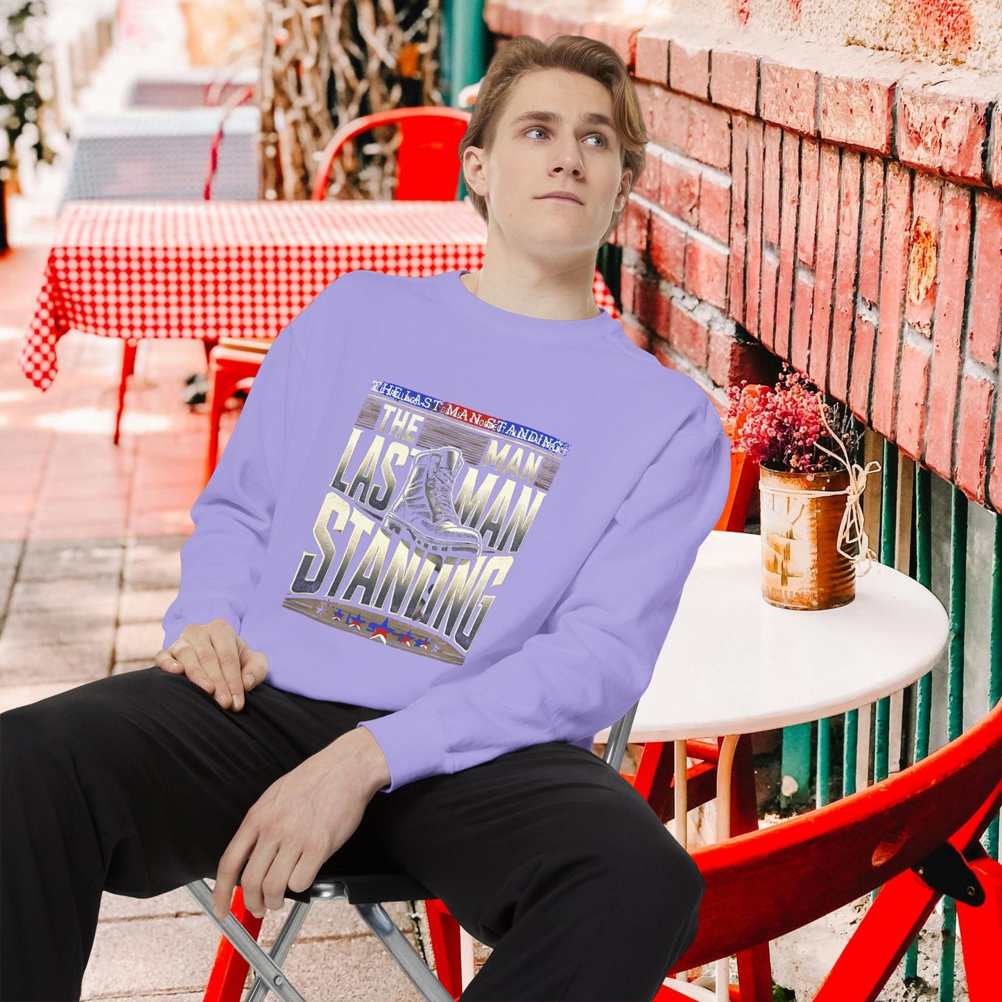Unisex Garment-Dyed Sweatshirt _ N3+ Series GDSS PT2WW001_ Limited Edition of Both Fashion & Comfortby WesternWaves: