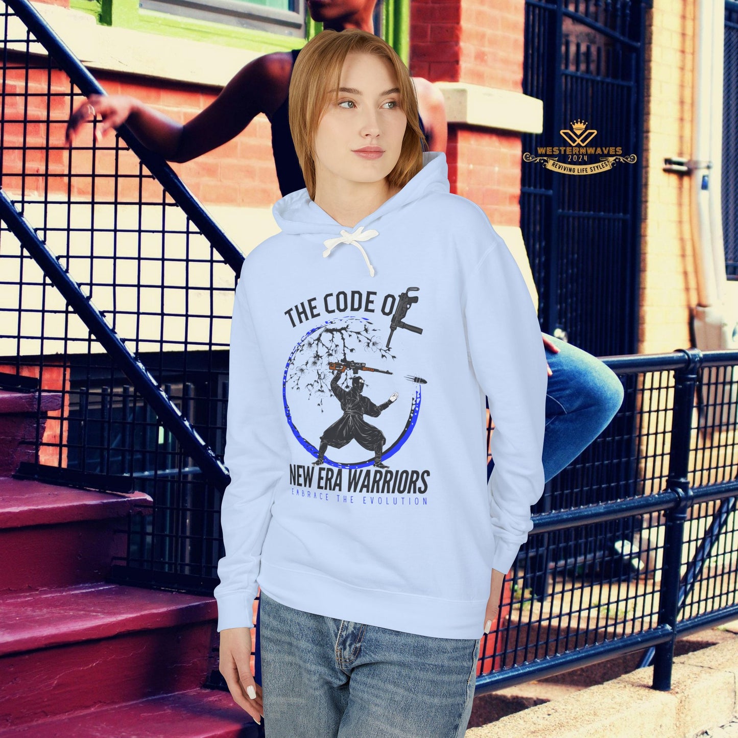 Unisex Lightweight Hooded Sweatshirt – N2+ Series SPW USLWHSS PT2WW014_ Limited Edition Crafted Comfort by WesternWaves: