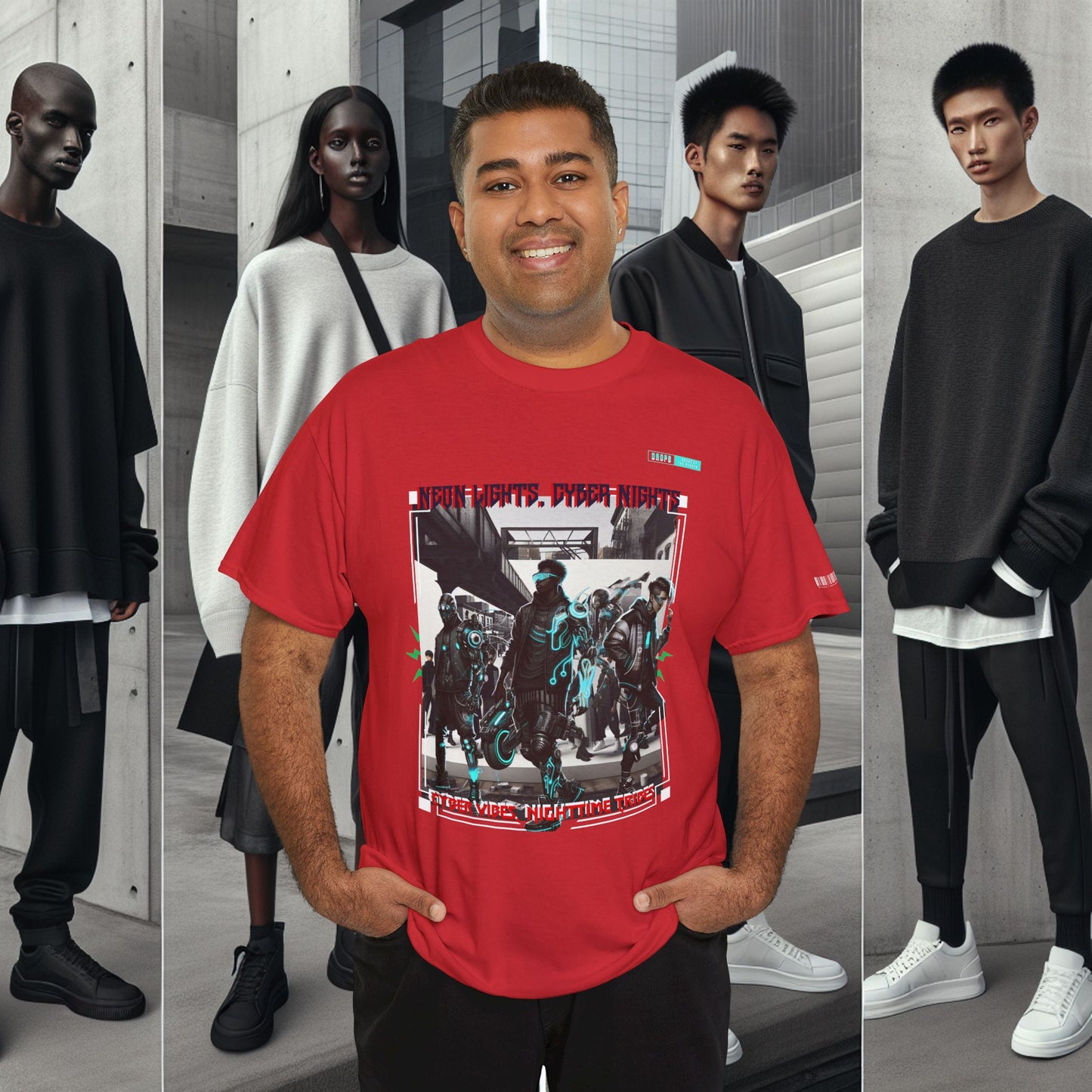 Unisex Heavy Cotton Tee_ N8+ Series USHOSTEE_ PT2WW003_ 01 Oct 2025_ Limited Edition Casual Wear by WesternWaves: