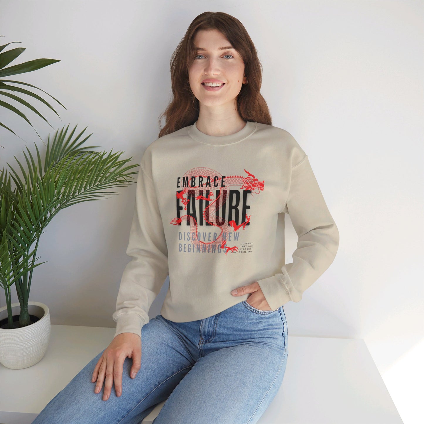 Unisex Heavy Blend™ Crewneck Sweatshirt_ N2+ Series UHBCSS PT2WW001_ Limited Edition Pure Luxury by WesternWaves:
