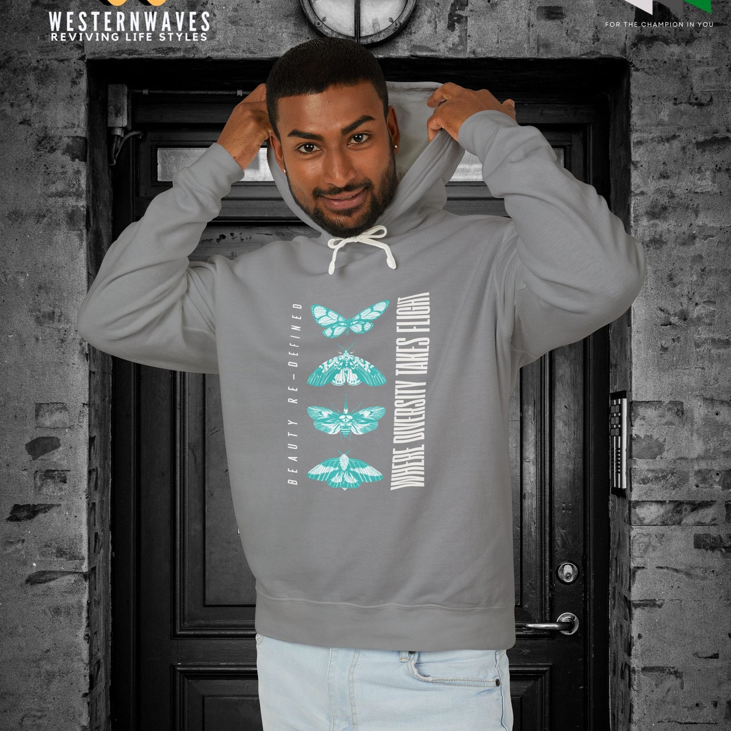 Unisex Lightweight Hooded Sweatshirt – N2+ Series USLWHSS PT2WW011_ Limited Edition Crafted Comfort by WesternWaves: