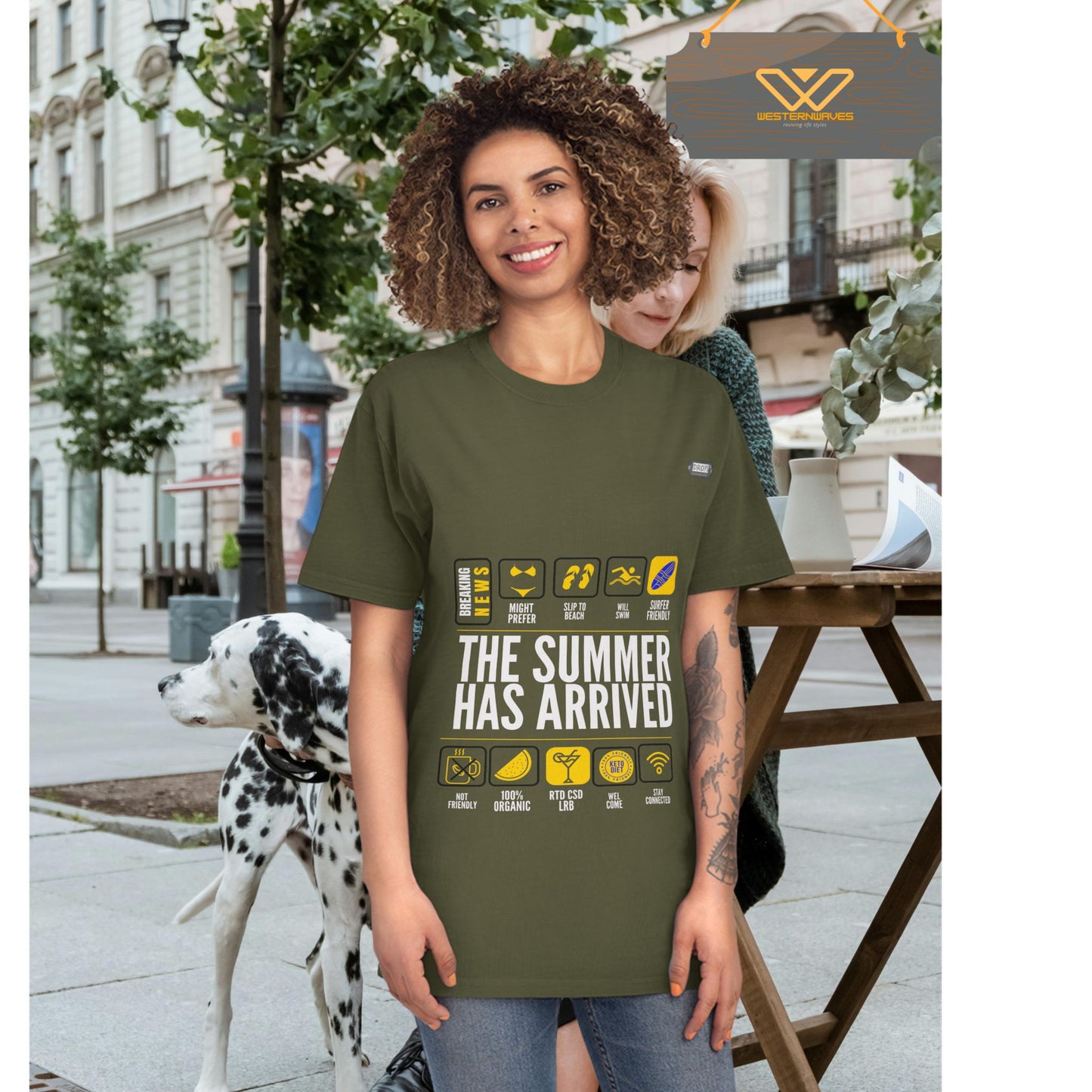 Unisex Faded Shirt_ N8* Series USFADEDSHIRT PT2WW001_ Limited Edition Warm Vibes by WesternWaves: