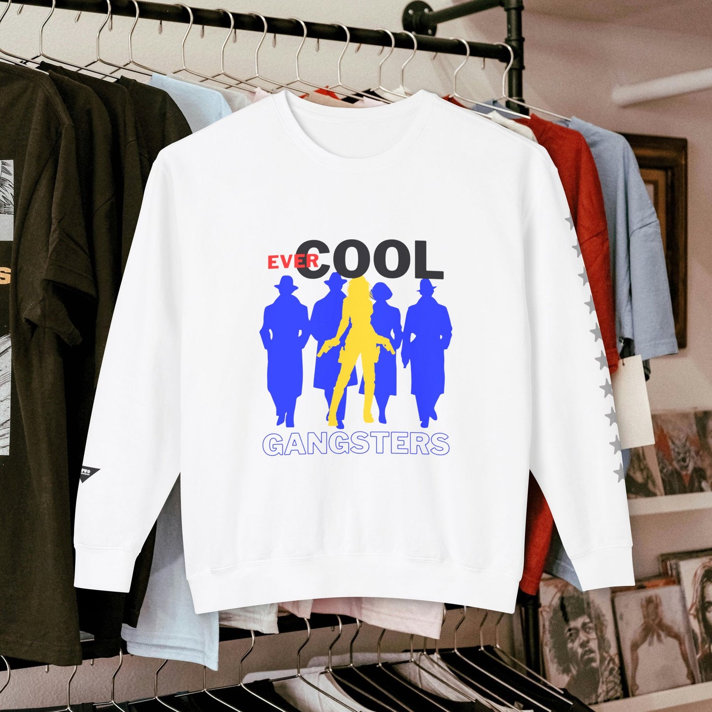 Unisex Lightweight Crewneck Sweatshirt_ N3+ Series ULWCSS PT2WW001_ Limited Edition by WesternWaves: