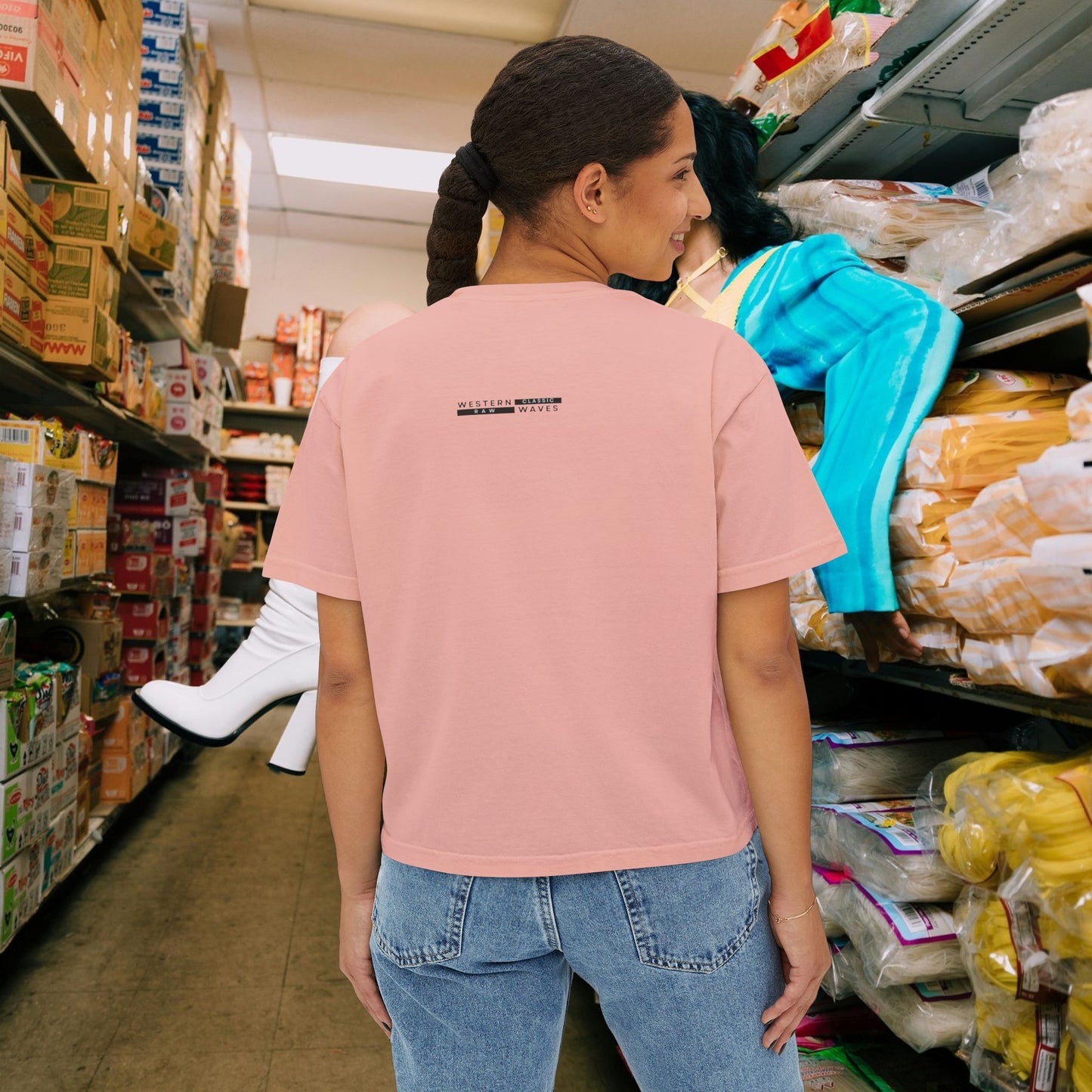 Women's Boxy Tee_ N3+ Series WBTEE PT2WW001_ limited edition by WesternWaves: