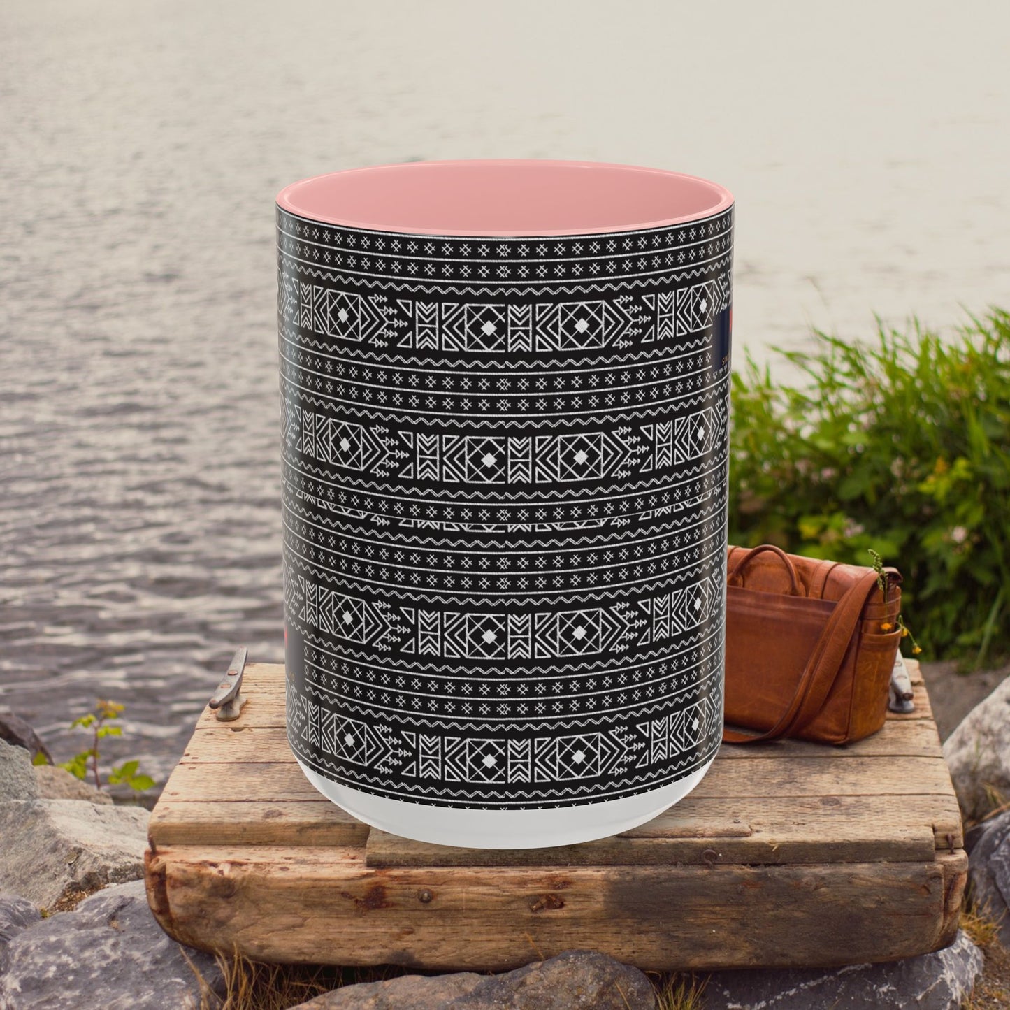 Accent Coffee Mug 11, 15oz_ N2 Series ACM11OZ PT2WW007_ Vibrant Limited Edition Design by WesternWawes: