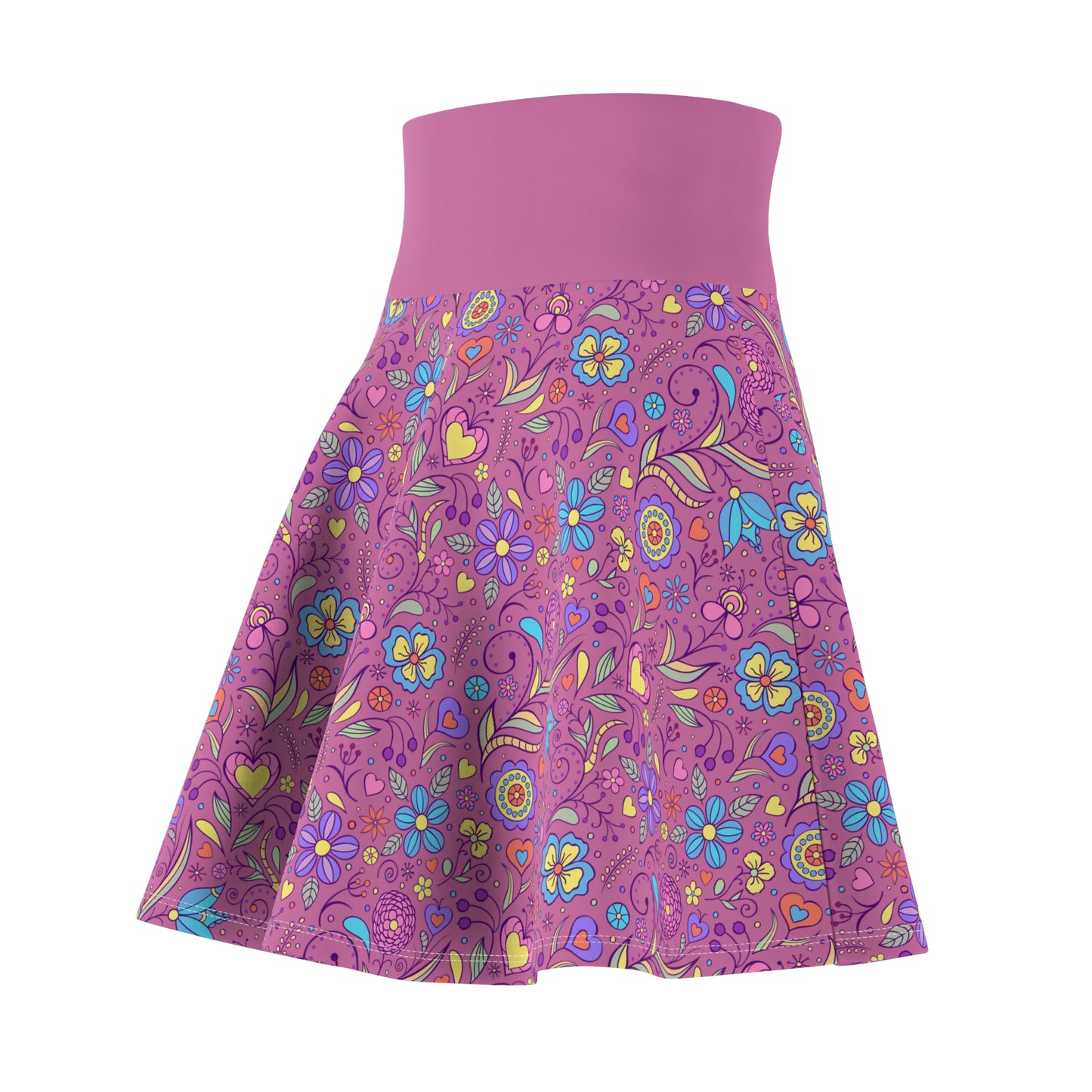 Women's Skater Skirt (AOP)_ N3+ Series WSSAOP PT2WW003_ Freedom Flare Limited Edition by WesternWaves