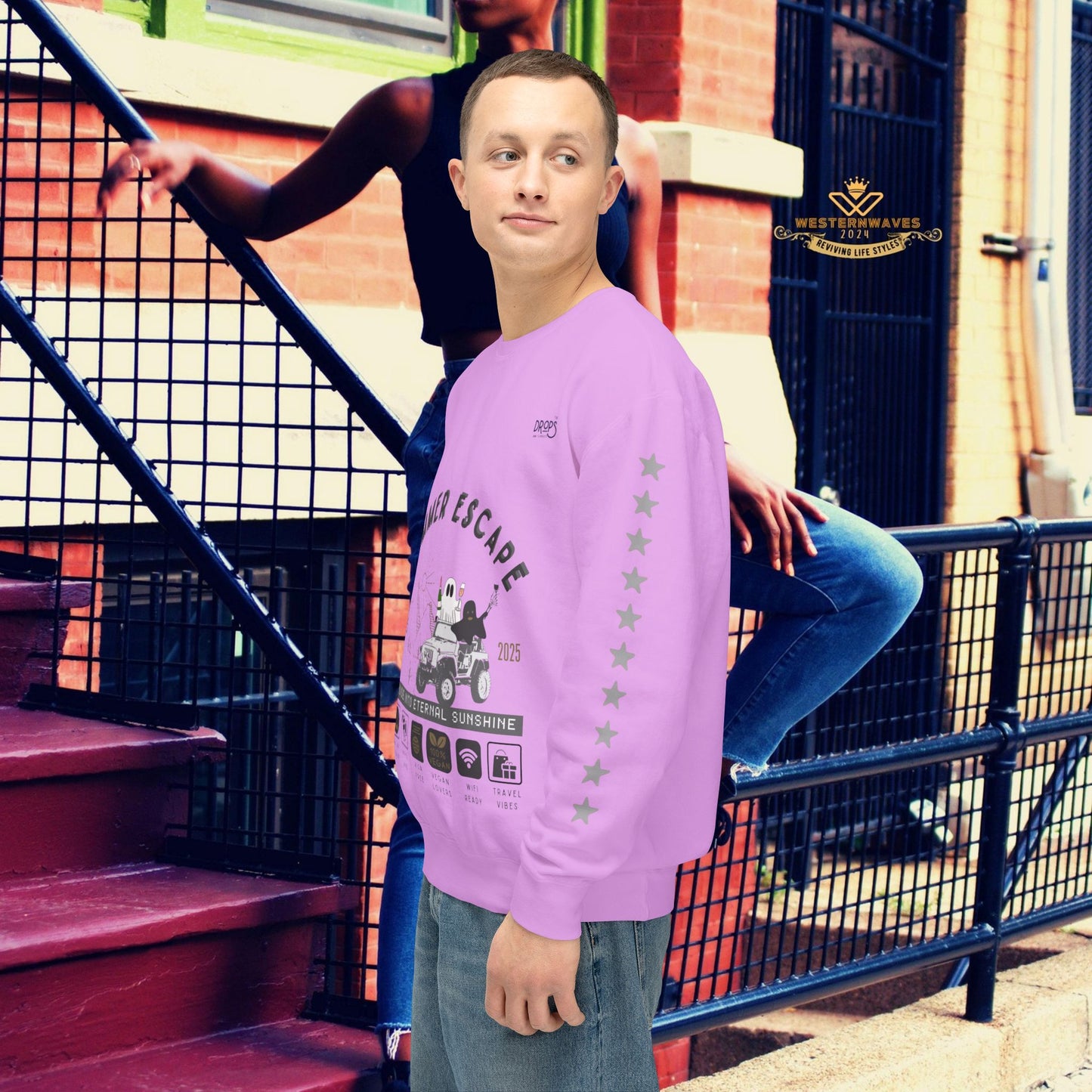 Unisex Summer Escape Crewneck Sweatshirt - Cruise into Eternal Sunshine_ 10 May 2025_ 001