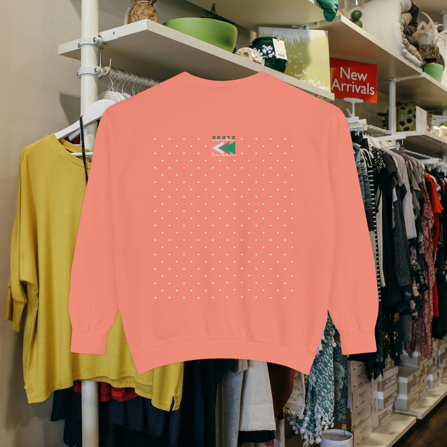 Unisex Garment-Dyed Sweatshirt_ N2 Series USGDSS PT2WW001_ Limited Edition Masterpiece of ‘ZeztZ’ Sports Brand Luxury & Casual Comfort by WesternWaves: