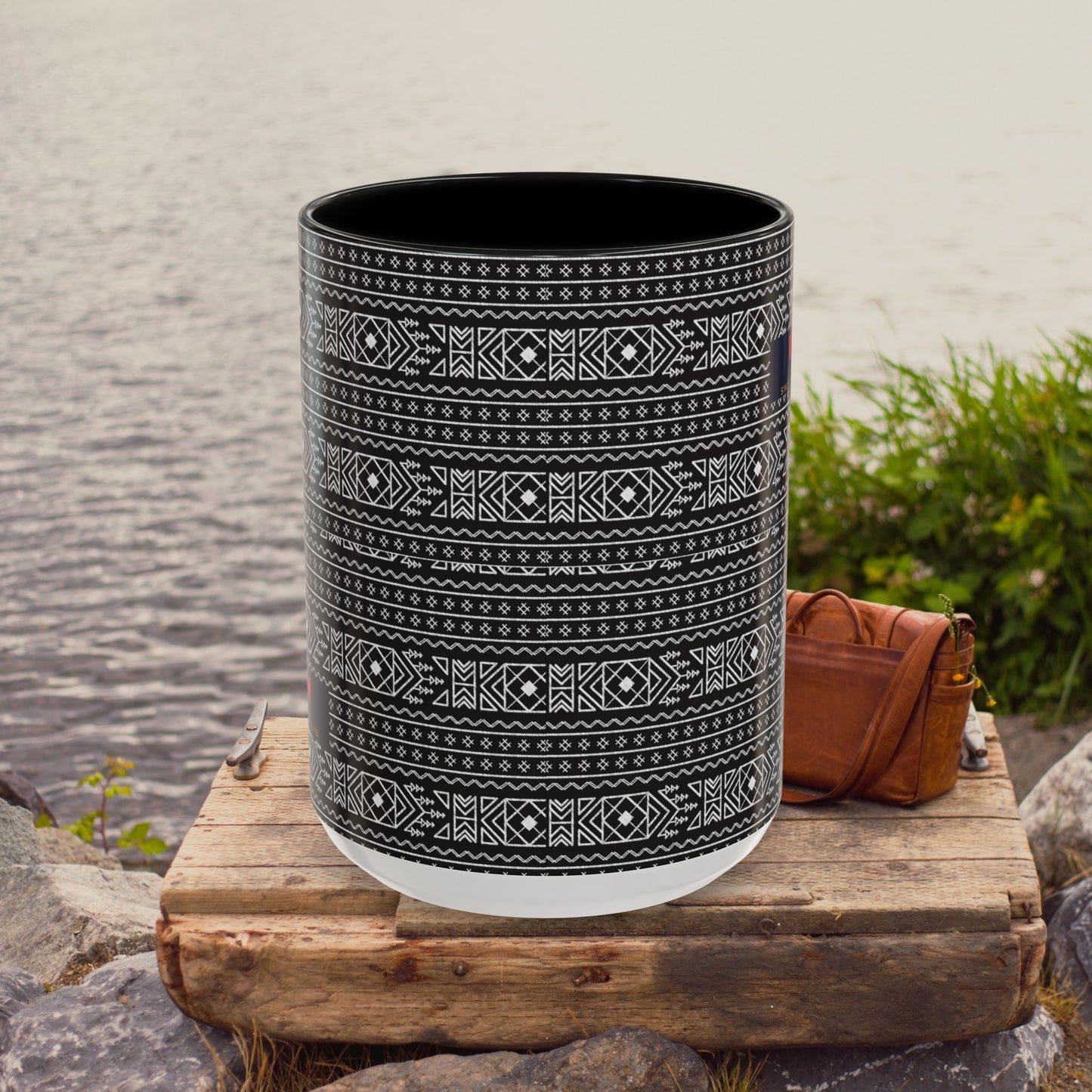 Accent Coffee Mug 11, 15oz_ N2 Series ACM11OZ PT2WW007_ Vibrant Limited Edition Design by WesternWawes: