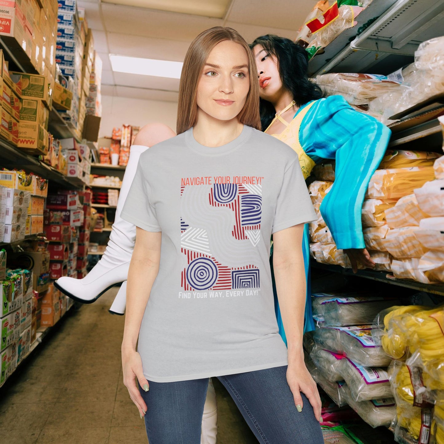 Unisex Ultra Cotton Tee_ Classic Comfort Unleashed_ N2+ Series USUCTEE PT2WW005_ Limited Edition Maximum Comfort & Style by WesternWaves: