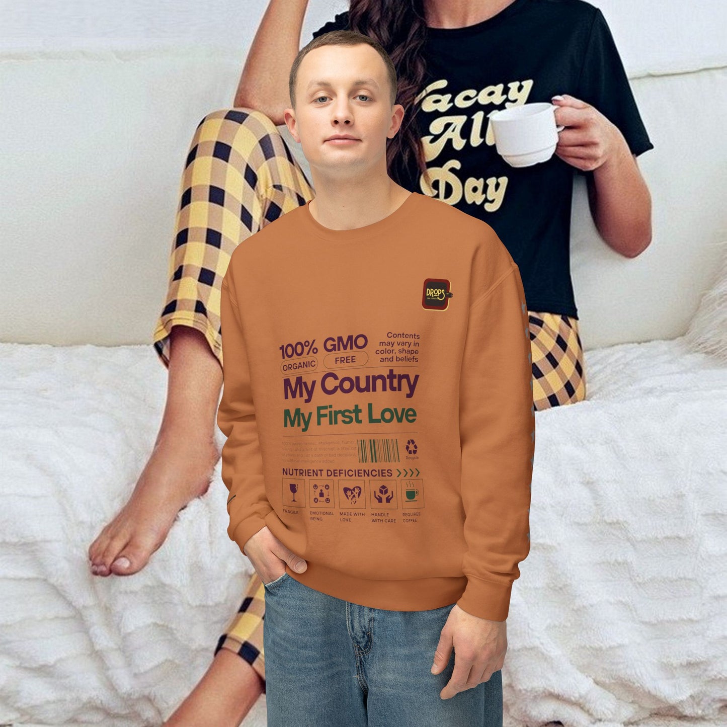 Unisex Lightweight Sweatshirt_ N7+ Series USLWSS PT2WW001_ Limited Edition by WesternWaves: