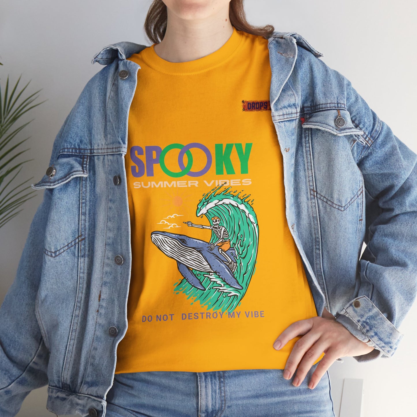 Unisex Heavy Cotton Tee_ Crafted from premium 100% cotton_ N2* Series UHCT PT2WV008_ Limited Edition Epitome of Comfort & Durability by WesternWaves: