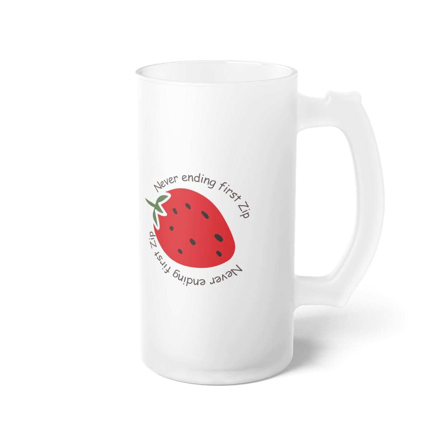 Frosted Glass Beer Mug - Stylish Sipping Essential_ N3+ Series FGBM PT2WW018_ Limited Edition by WesternWaves:
