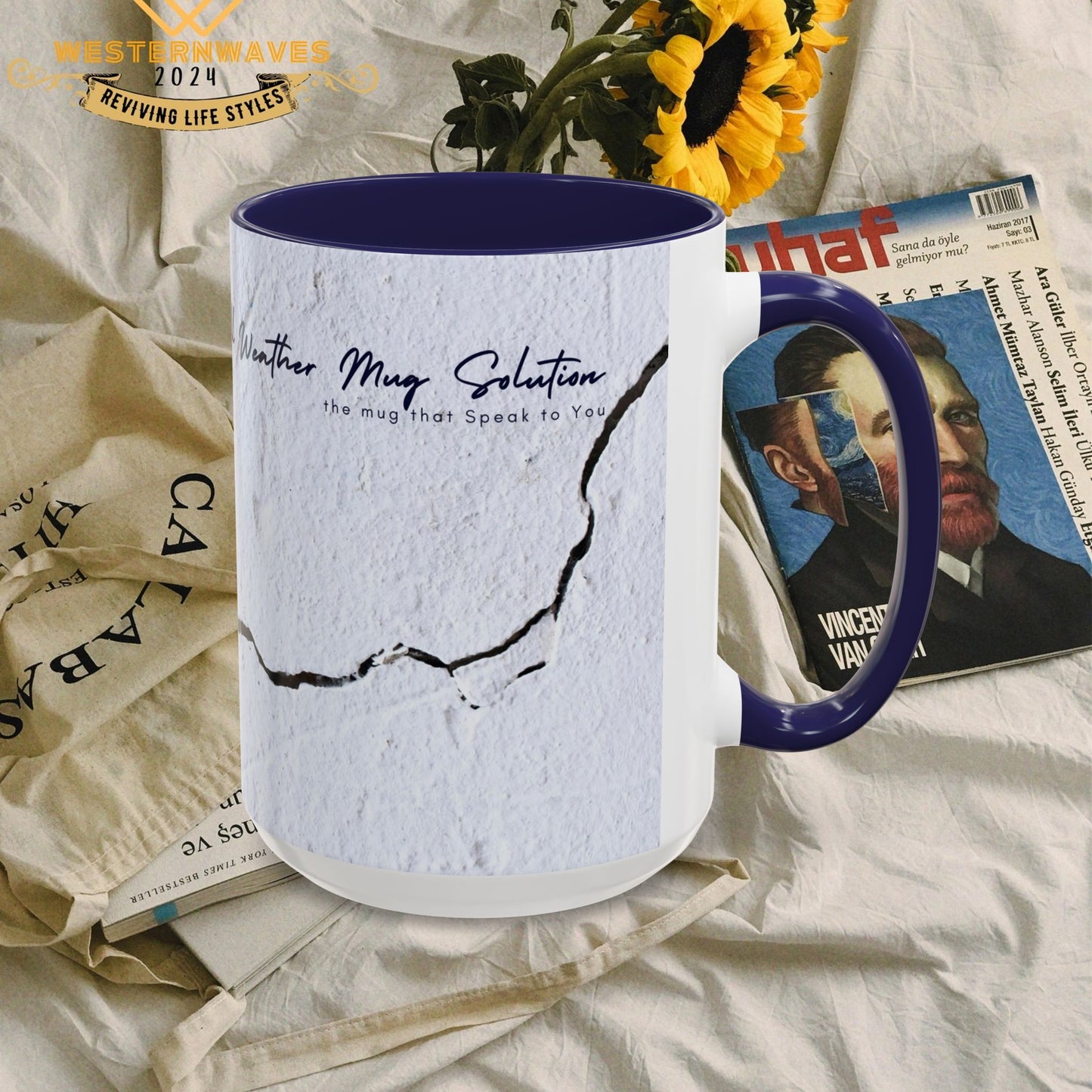 Accent Coffee Mug 11, 15oz_ N2 Series ACM11OZ PT2WW010_ Limited Edition Perfect Blend of Style by WesternWaves: