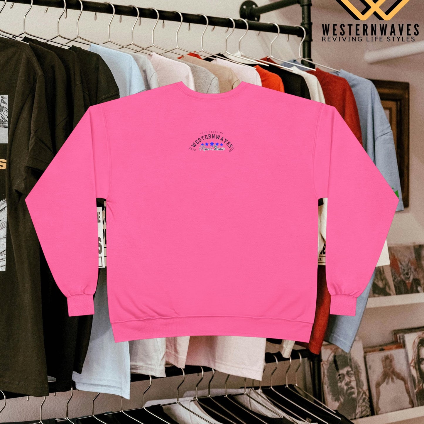 Unisex EcoSmart® Crewneck Sweatshirt_ N3 Series USESCNSS PT2WW001_ Limited Edition Perfect Blend of Comfort, Style, & Sustainability by WesternWaves: