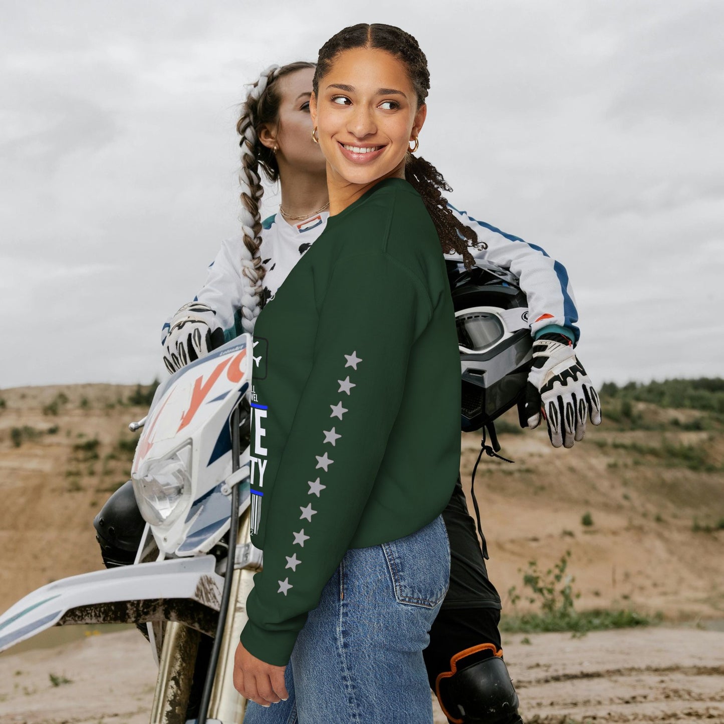 Unisex Heavy Blend™ Crewneck Sweatshirt_ N2 Sports Series UHBCSS PT2WW004_ Limited Edition 'DROPS' Brand Sweatshirt by WesternWaves: