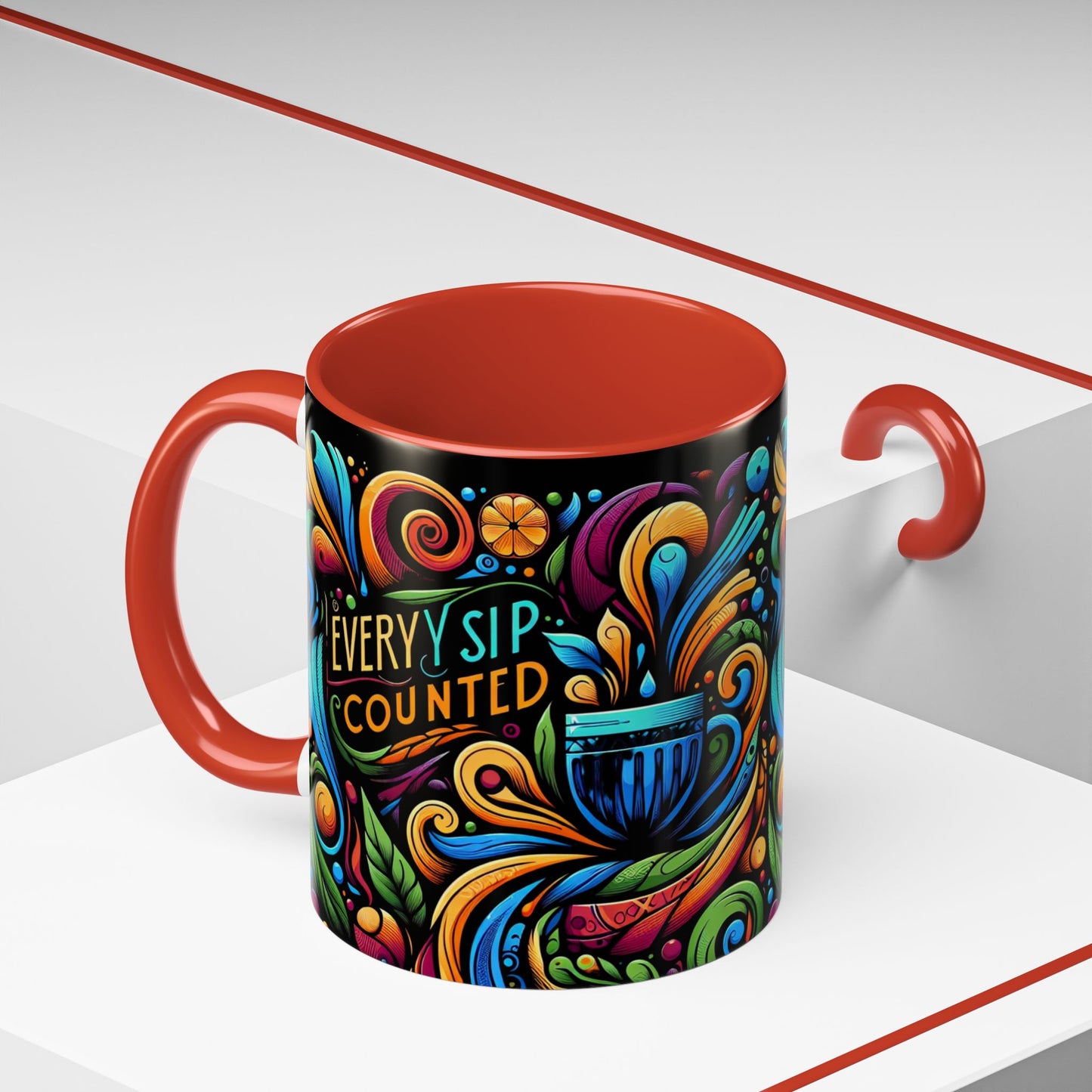 Accent Coffee Mug 11_ N3* Series ACM11OZ PT2WW022_ Limited Edition Perfect Blend of Style by WesternWaves:
