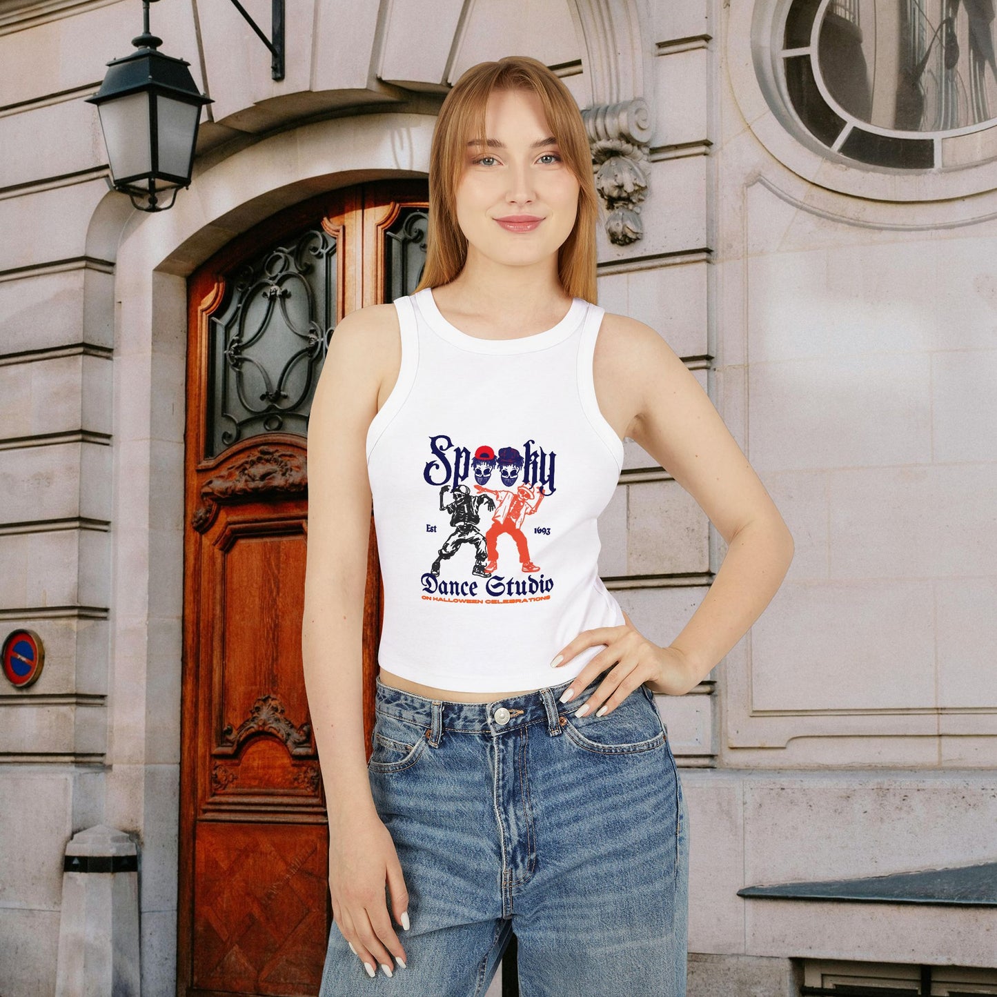 Women's Micro Rib Racer Tank Top_ N2+ Series WMRRT PT2WW006_ Limited Edition Style & Comfort by WesternWaves: