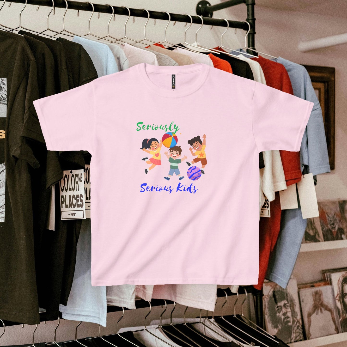 Kids Heavy Cotton™ Tee_ N3+ Series KHCT PT2WW001_ Limited Edition Durable Comfort for Every Adventure by WesternWaves: