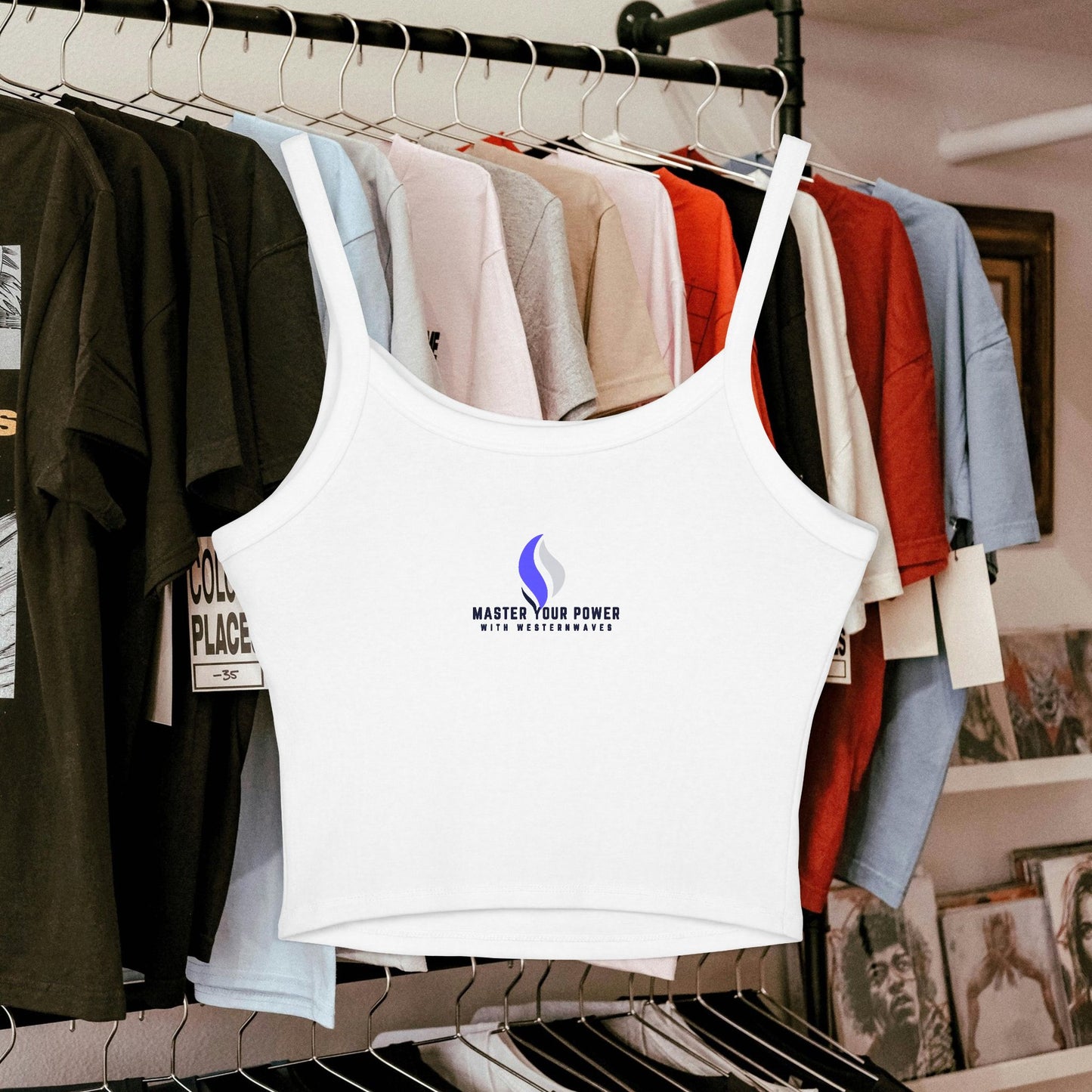 Tank Top for Women _Ethically Made Cotton Blend Fabric XS-2XL_N2+ Series SPW TT4W PT2WW001_ Limited Edition Comfort & Style by WesternWaves:.