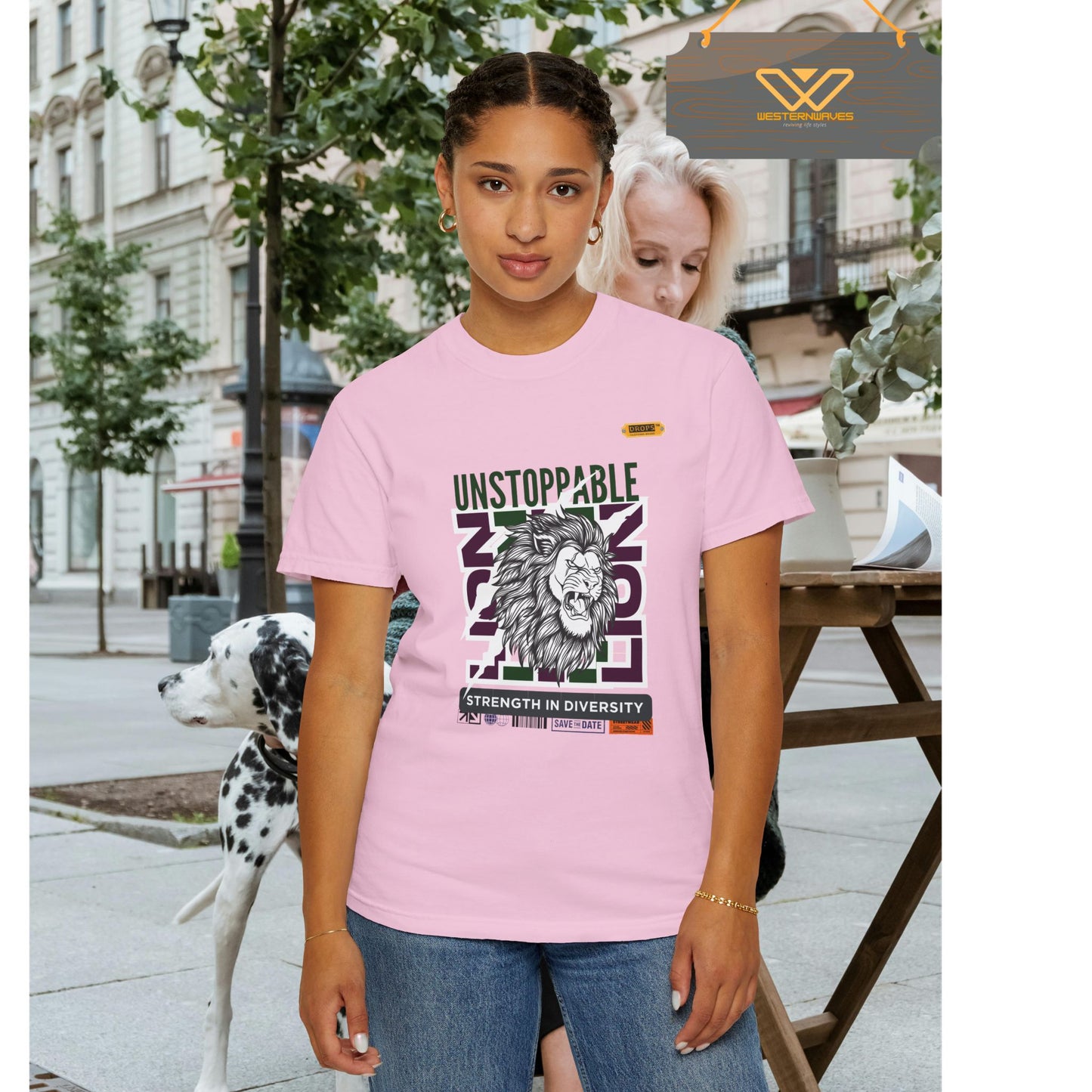 Unisex Garment-Dyed T-Shirt_ 26 June 2025_ Limited Edition Strength in Diversity by WesternWaves: