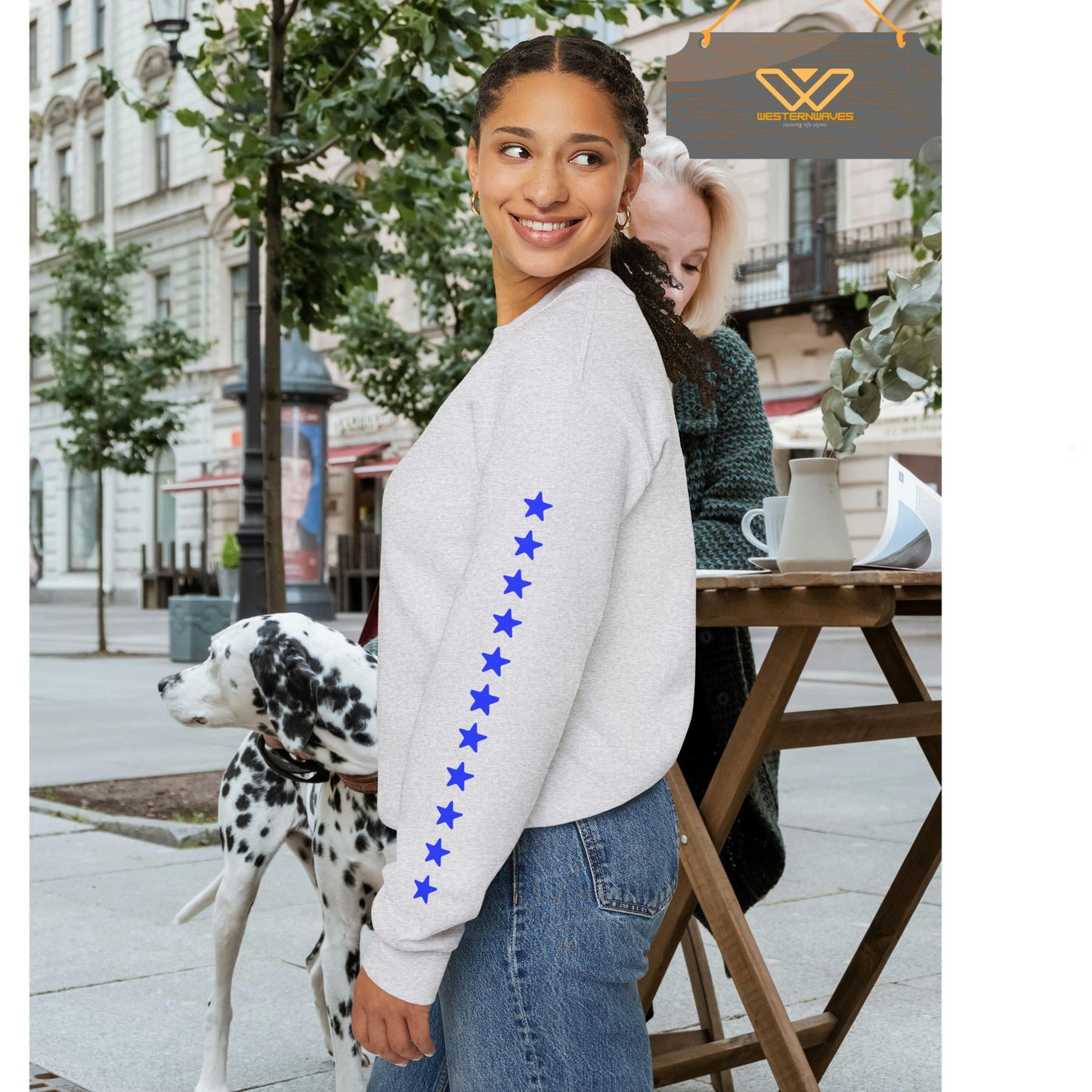 Unisex Heavy Blend™ Crewneck Sweatshirt_ N3+ Series UHBCSS PT2WW030_ Limited Edition Pure Luxury By WesternWaves: