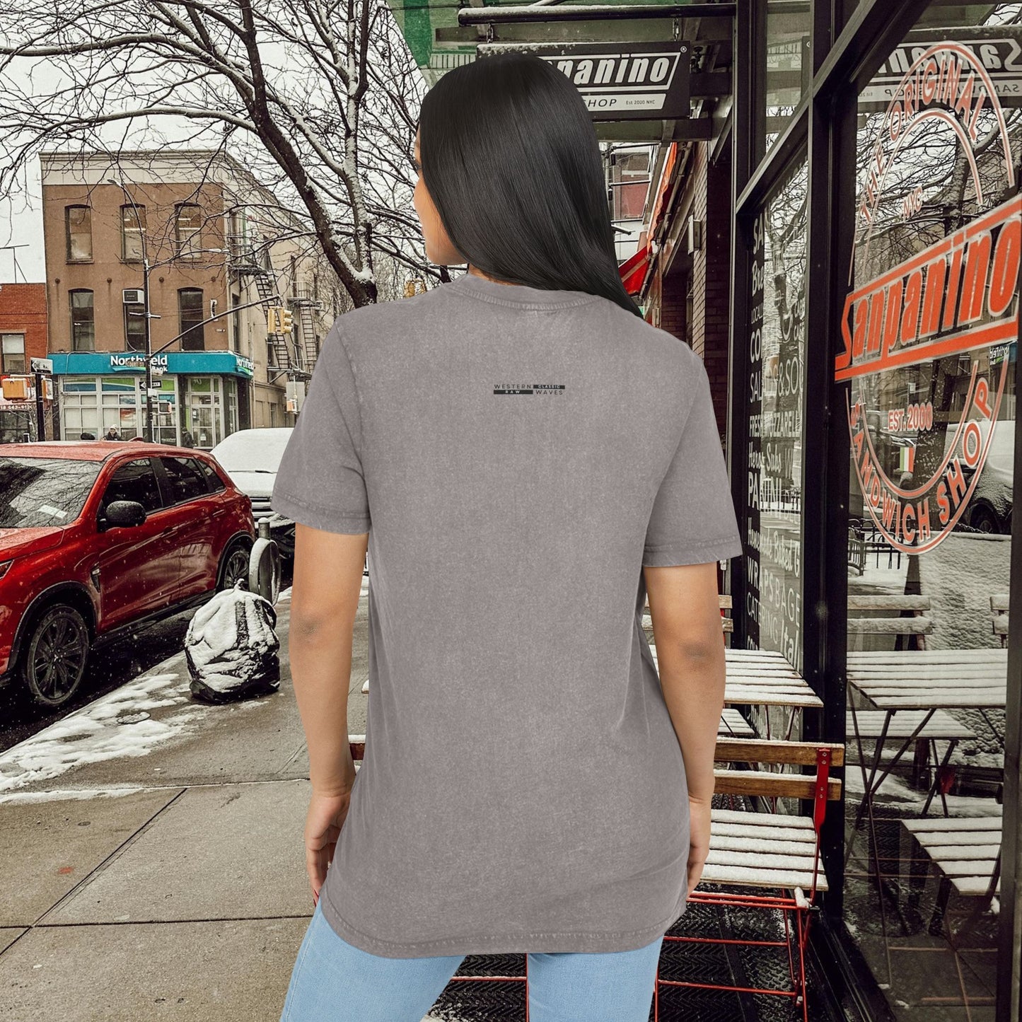 Acid Washed Round Neck Tee_ N7+ Series AWRNTEE PT2WW001_ Limited Edition by WesternWaves:
