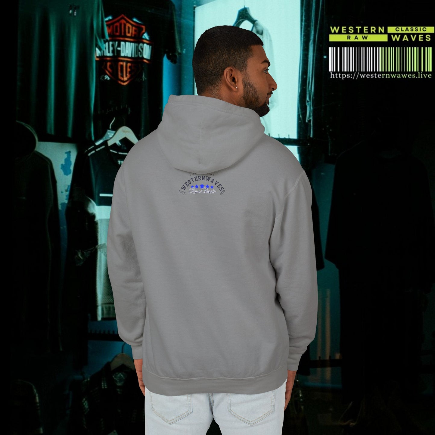 Unisex Lightweight Hooded Sweatshirt – N2* Series USLWHSS PT2WW027_ Limited Edition Crafted Comfort by WesternWaves:
