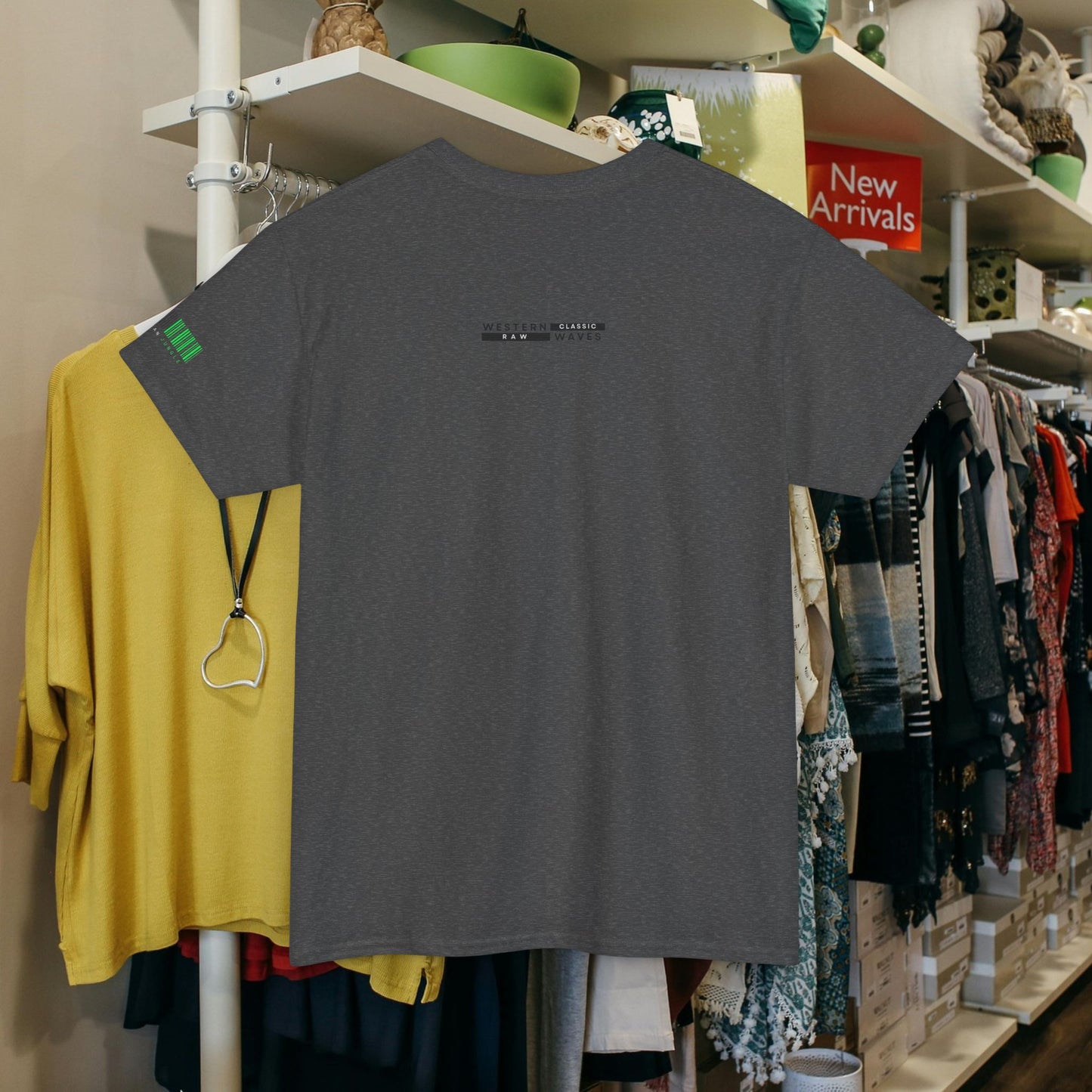 Unisex Heavy Cotton Tee_ Crafted from premium 100% cotton_ N2 Series UHCT PT2WW001_ Limited Edition Comfort & Durability by WesternWaves: