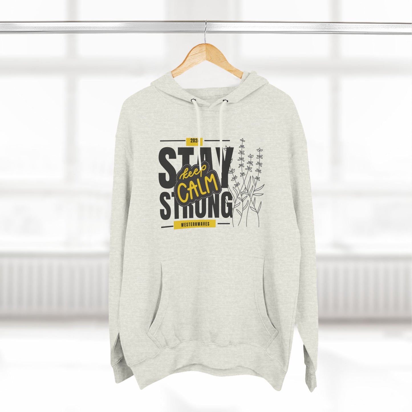 Three-Panel Fleece Hoodie_ N3+ Series PFH PT2WW001_ Limited Edition Sustainable Fashion by WesternWaves: