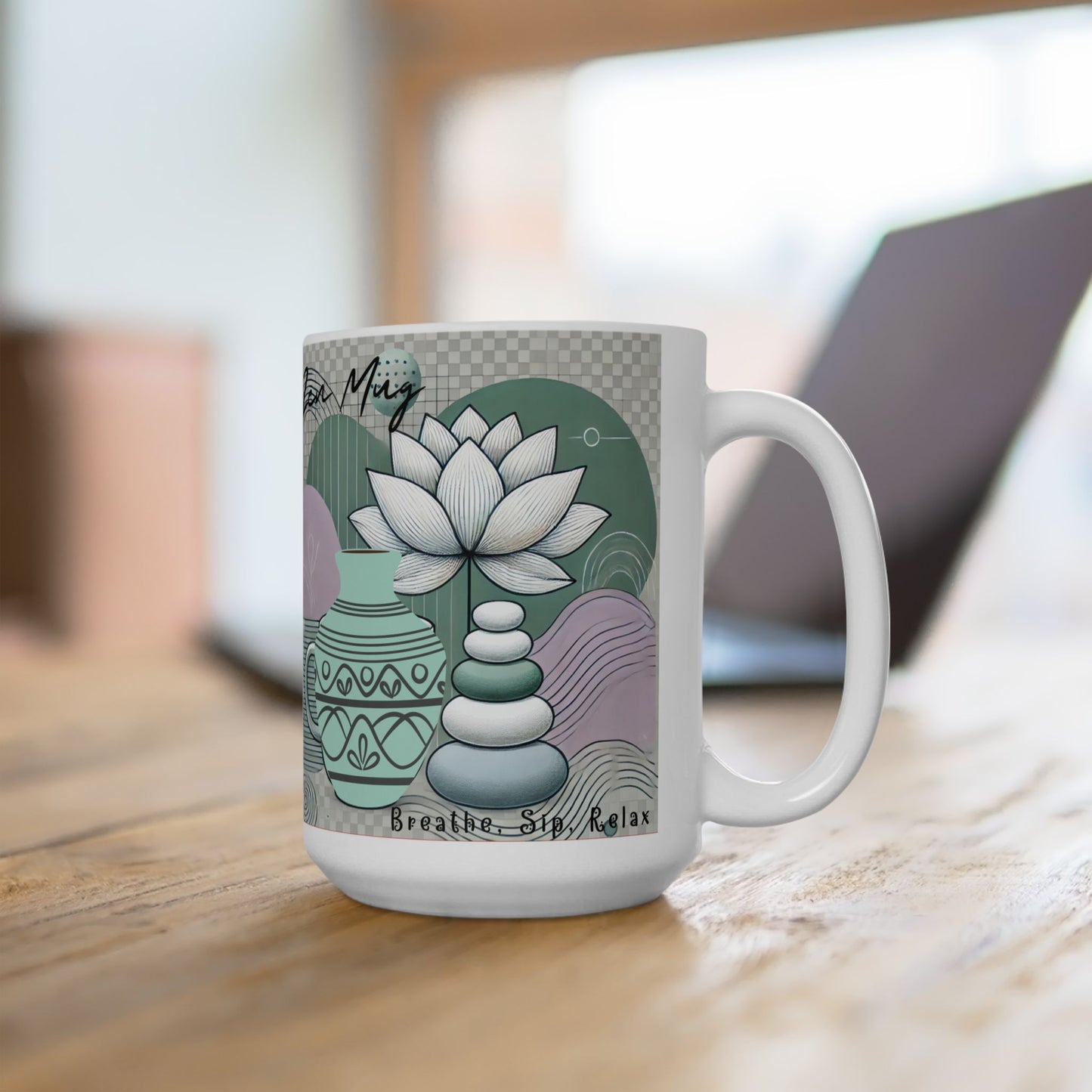 Ceramic Mug, (11oz, 15oz)_ N3+ Series CM10OZ&15OZ PT2WW002_ Limited Edition by WesternWaves: