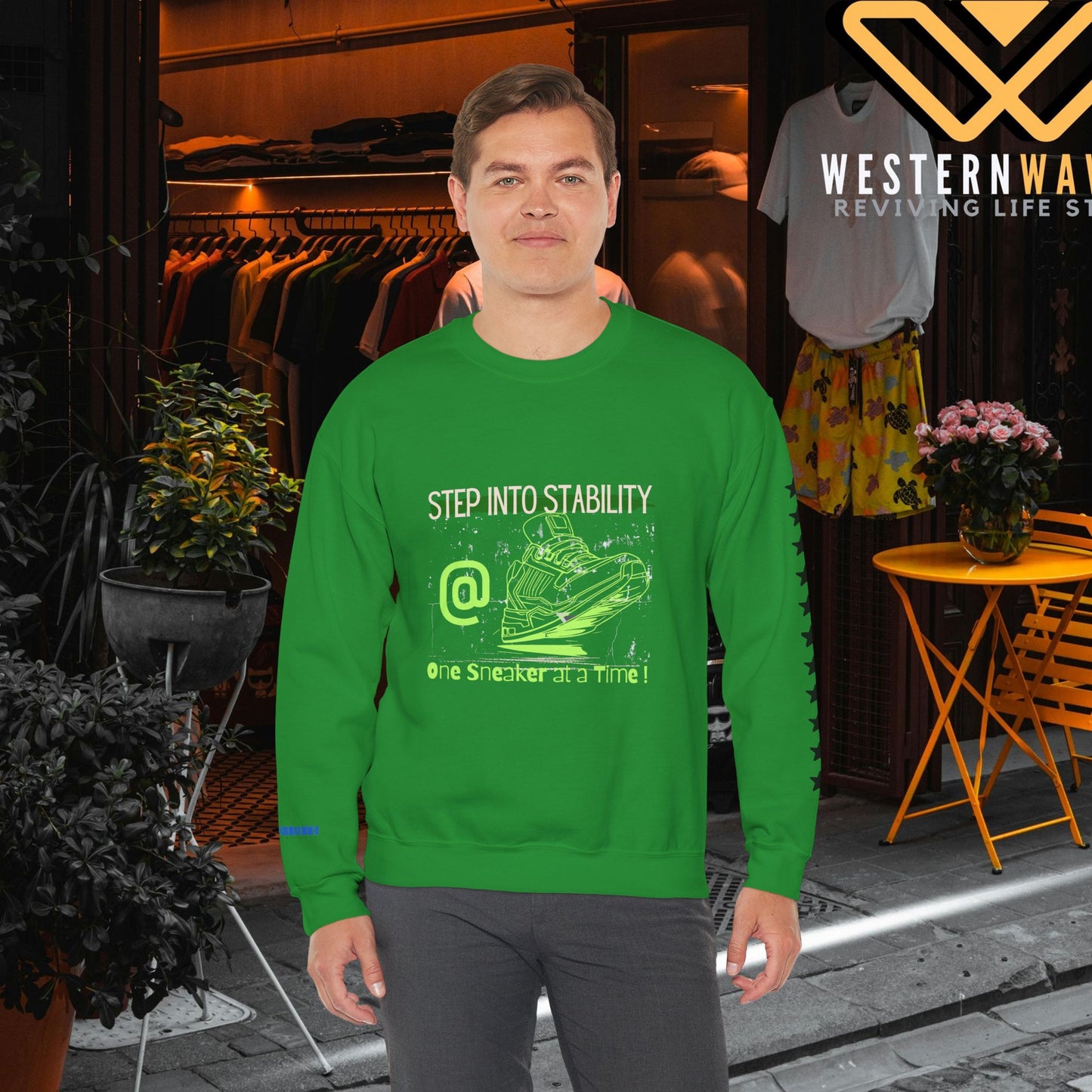 Unisex Heavy Blend™ Crewneck Sweatshirt_ N3+ Series UHBCSS PT2WW032_ Limited Edition Pure Luxury By WesternWaves:
