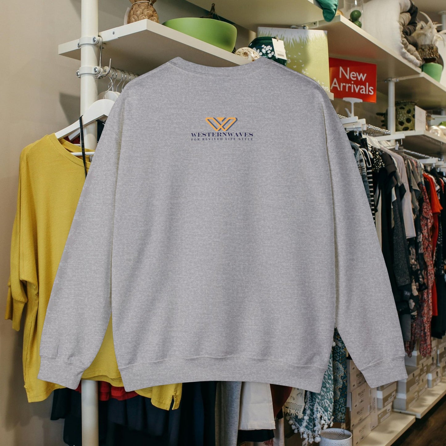 Unisex Heavy Blend™ Crewneck Sweatshirt_ N2 Series SPW UHBCSS PT2WW003_ Limited Edition 'DROPS' Brand Raw Classics by WesternWaves: