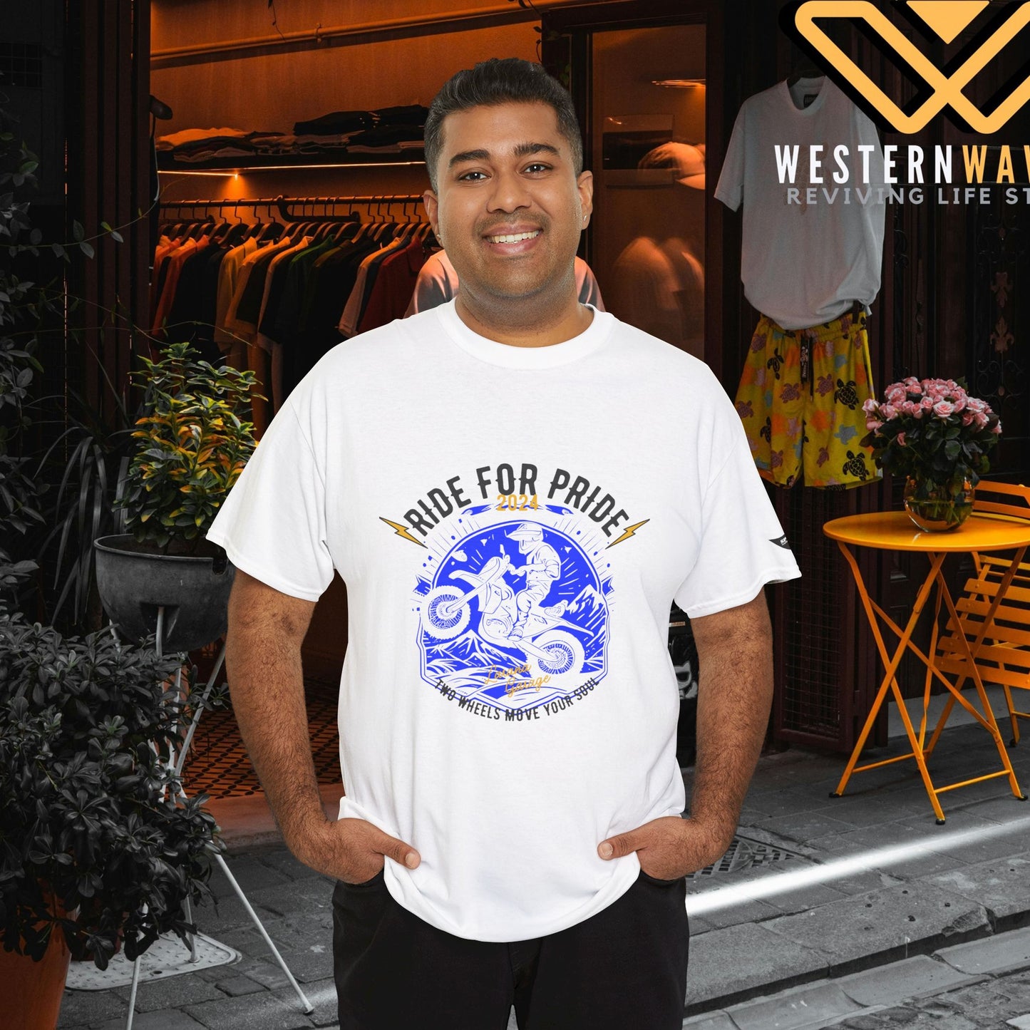 Unisex Heavy Cotton Tee_ Crafted from premium 100% cotton_ N3+ Series UHCT PT2WV004_ Limited Edition by WesternWaves: