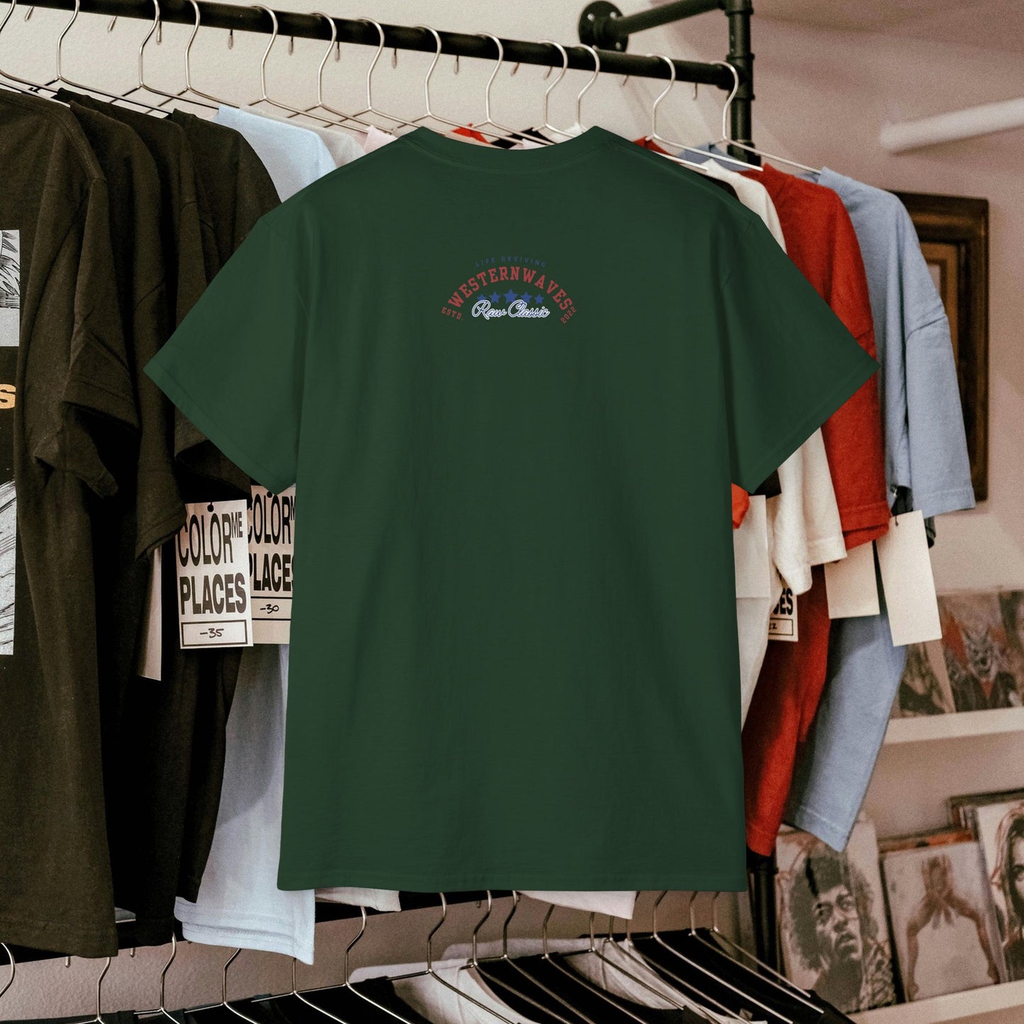 Unisex Ultra Cotton Tee_ Classic Comfort Unleashed_ N2+ Series USUCTEE PT2WW006_ Limited Edition Maximum Comfort & Style by WesternWaves: