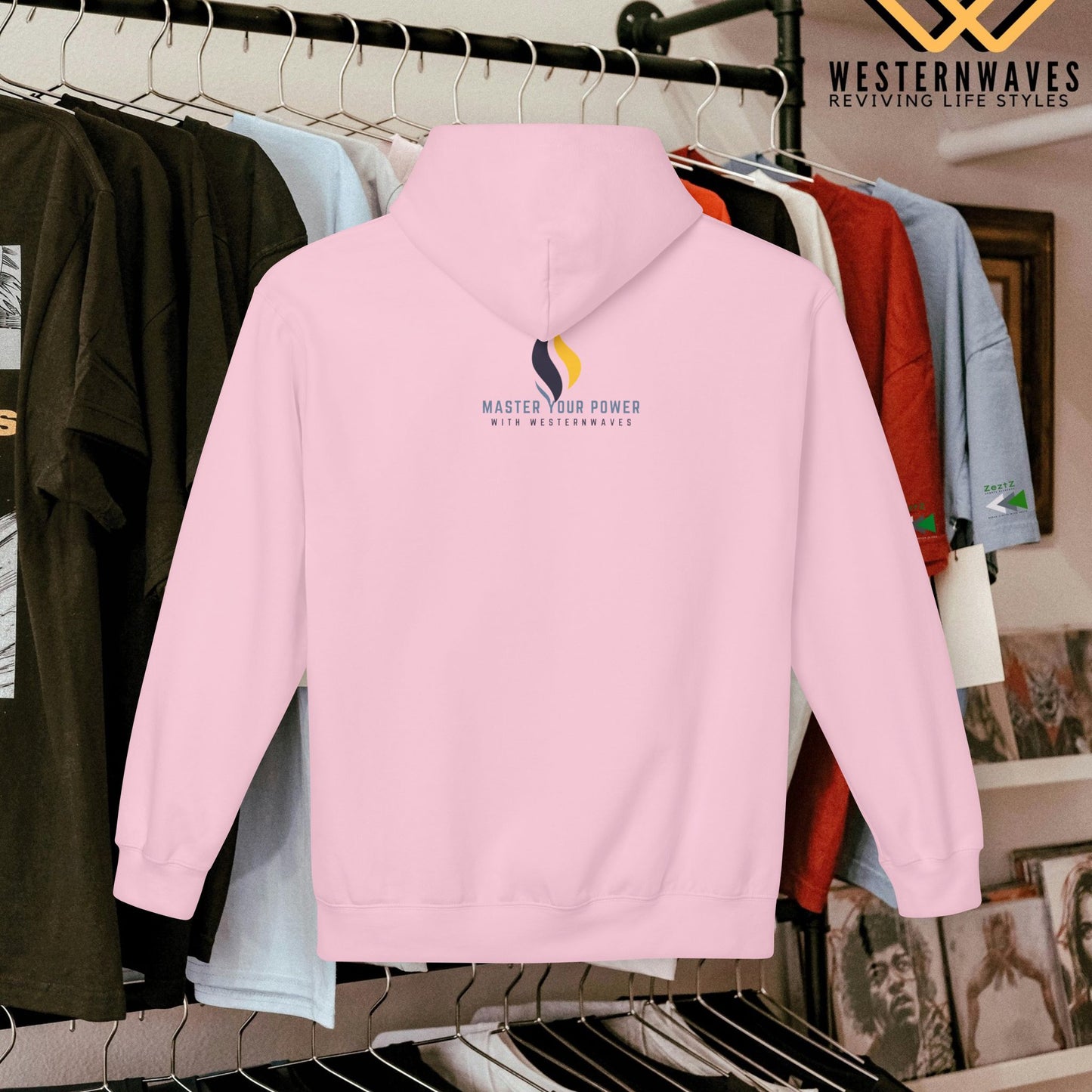 Unisex Midweight Softstyle Fleece Hoodie_ N3+ Series USMWXXFH PI2WW001_ Limited Edition by WesternWaves: