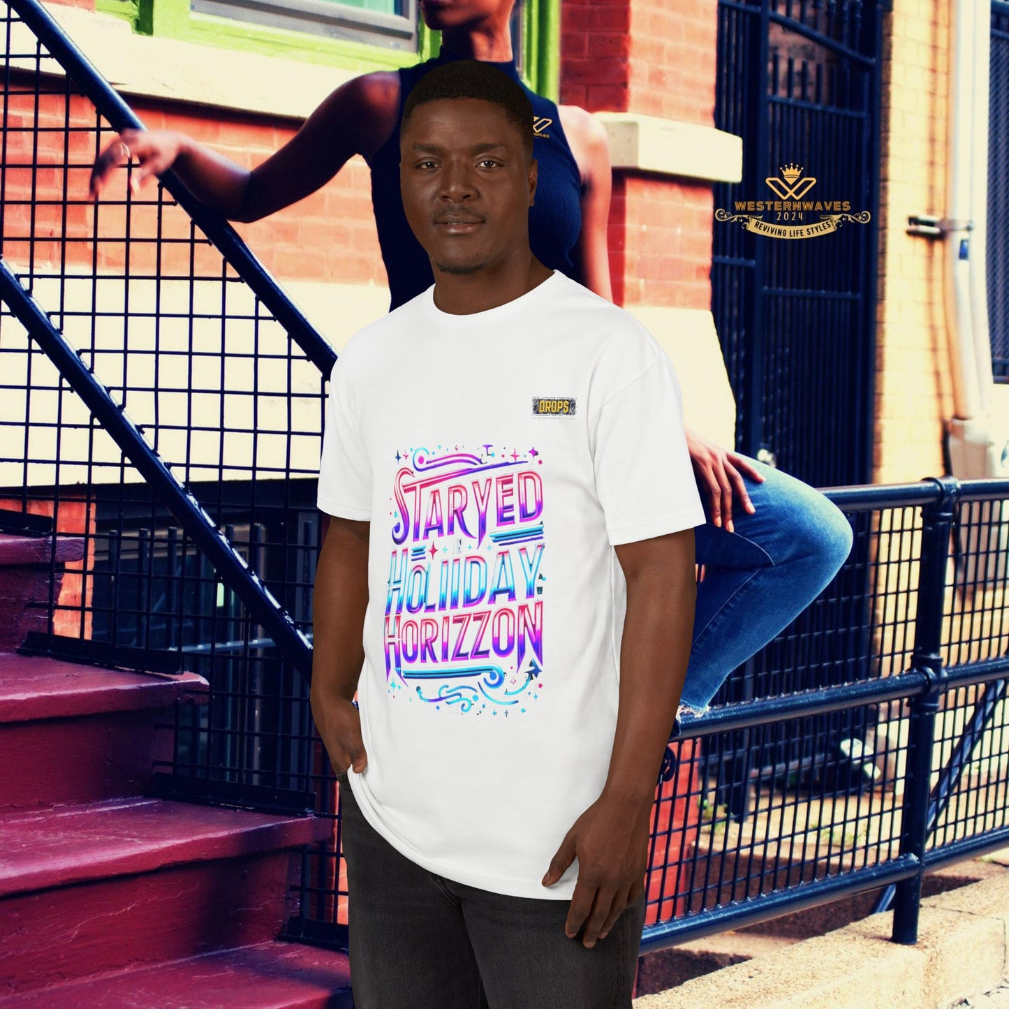 Unisex Sueded T-shirt_ 28 June 2025_ Limited Edition Summer Festivities, by WesternWaves: