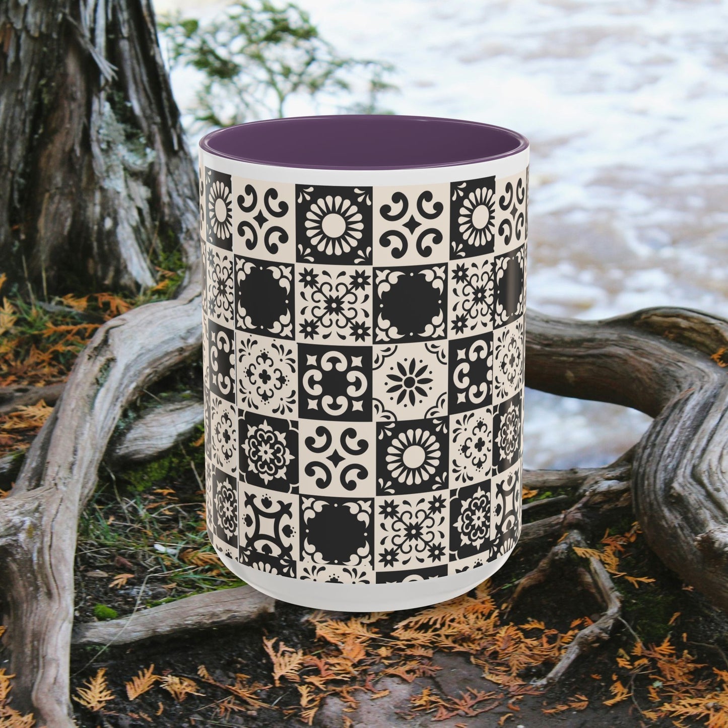 Accent Coffee Mug (11, 15oz)_ N+ Series ACMUG PT2WW004_ Limited Edition Mug by WesternWaves