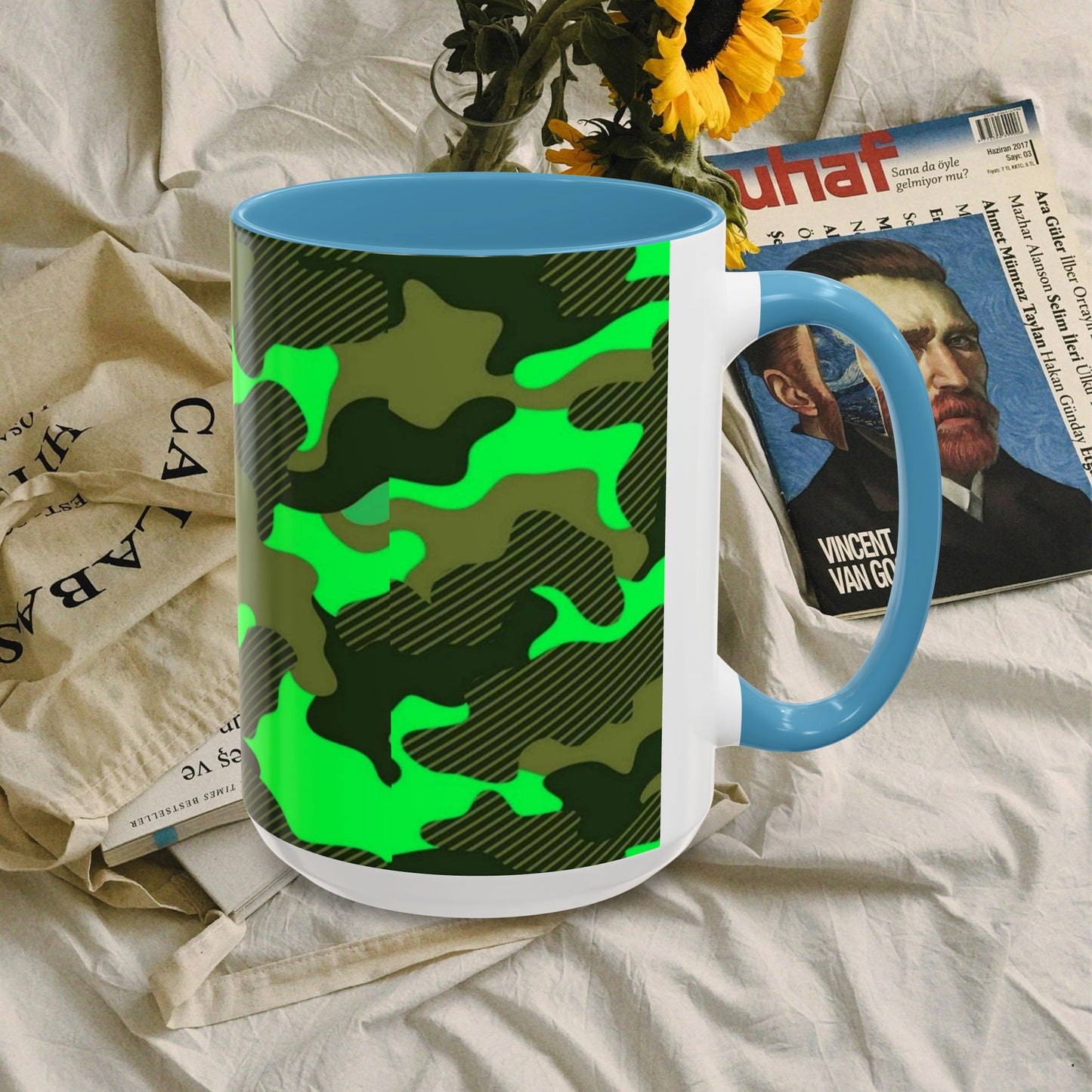 Accent Coffee Mug (11, 15oz)_ N2 Series ACMUG PT2WW004_ Limited Edition Mug by WesternWaves: