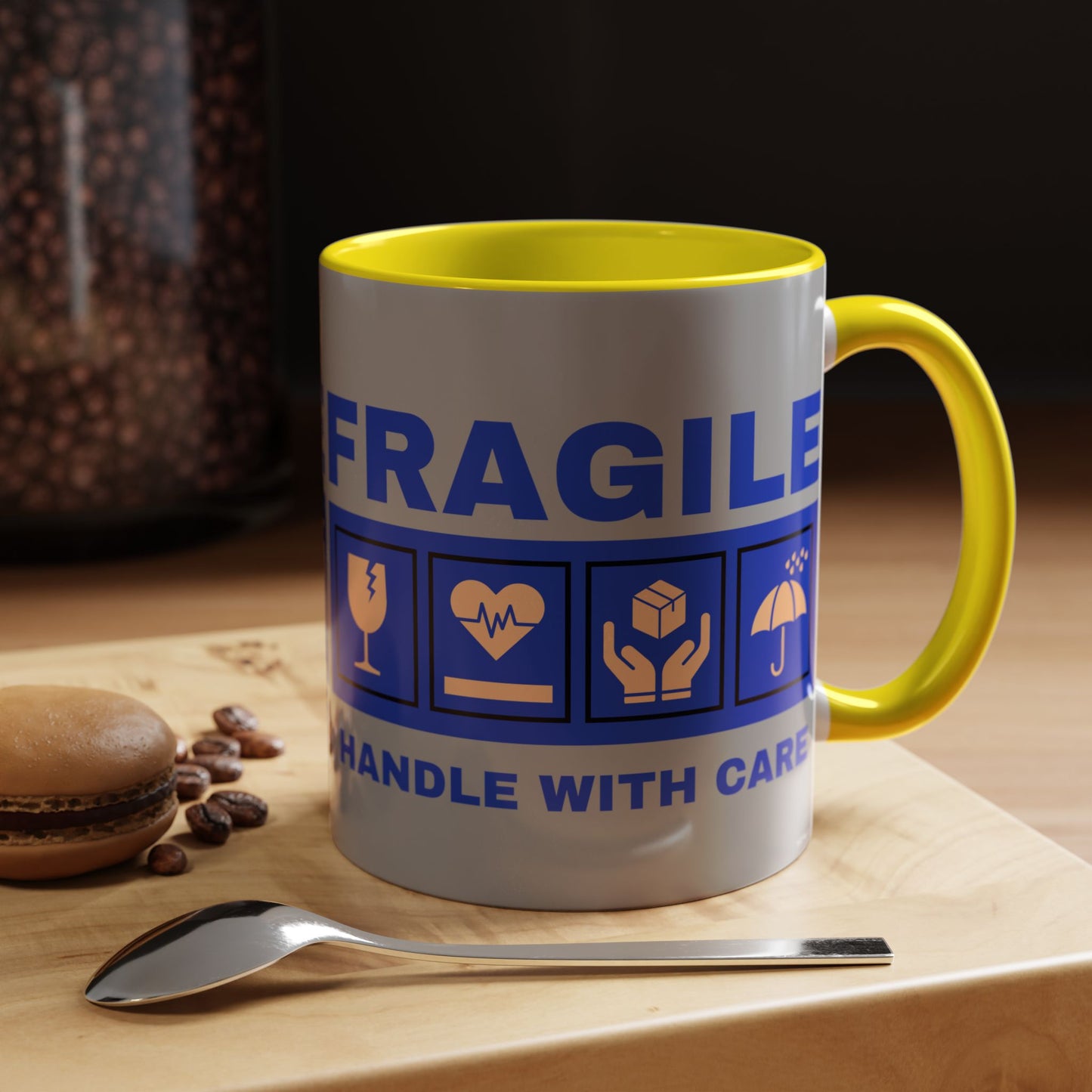 Accent Coffee Mug 11, 15oz_ N2+ Series ACM11OZ PT2WW006_ Vibrant Limited Edition Design by WesternWawes: