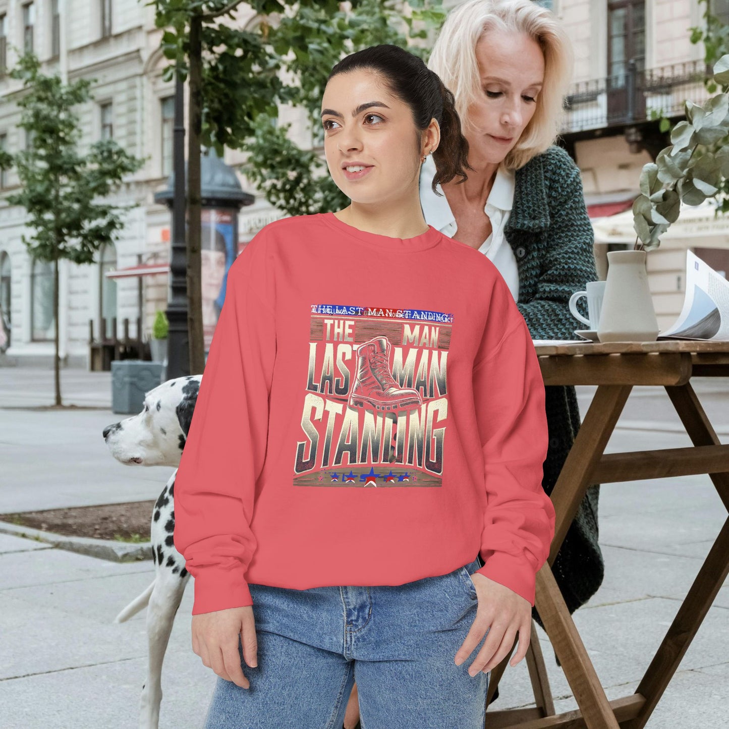 Unisex Garment-Dyed Sweatshirt _ N3+ Series GDSS PT2WW001_ Limited Edition of Both Fashion & Comfortby WesternWaves: