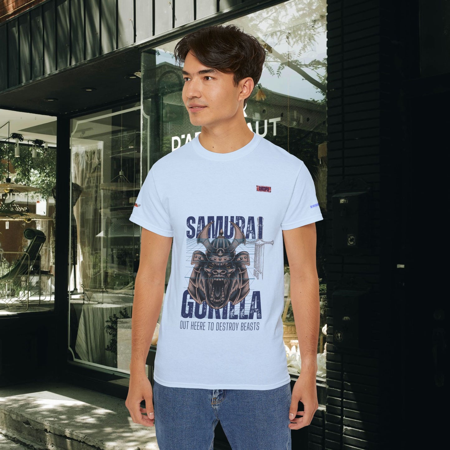 Unisex Ultra Cotton Tee_ Classic Comfort Unleashed_ N2 Series USUCTEE PT2WW004_ Limited Edition Maximum Comfort & Style by WesternWaves: