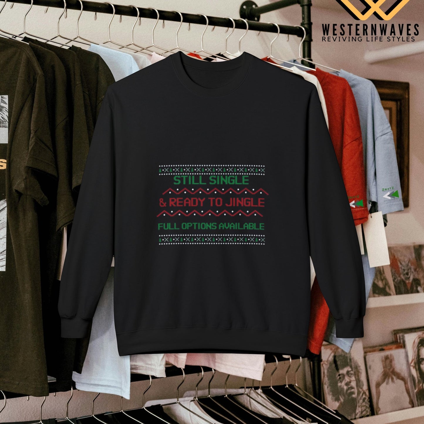 Softstyle Fleece Sweatshirt - N3+ Series SSFSS PT2WW001_ Limited Edition Cozy, Eco-Friendly, Unisex product by WesternWaves: