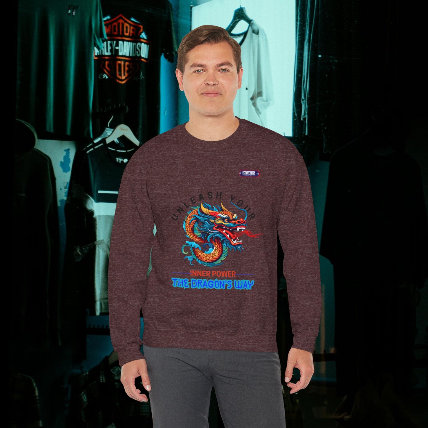 Unisex Heavy Blend™ Crewneck Sweatshirt_ N2 Series UHBCSS PT2WW007_ Limited Edition Pure Luxury for Every Occasion by WesternWaves:
