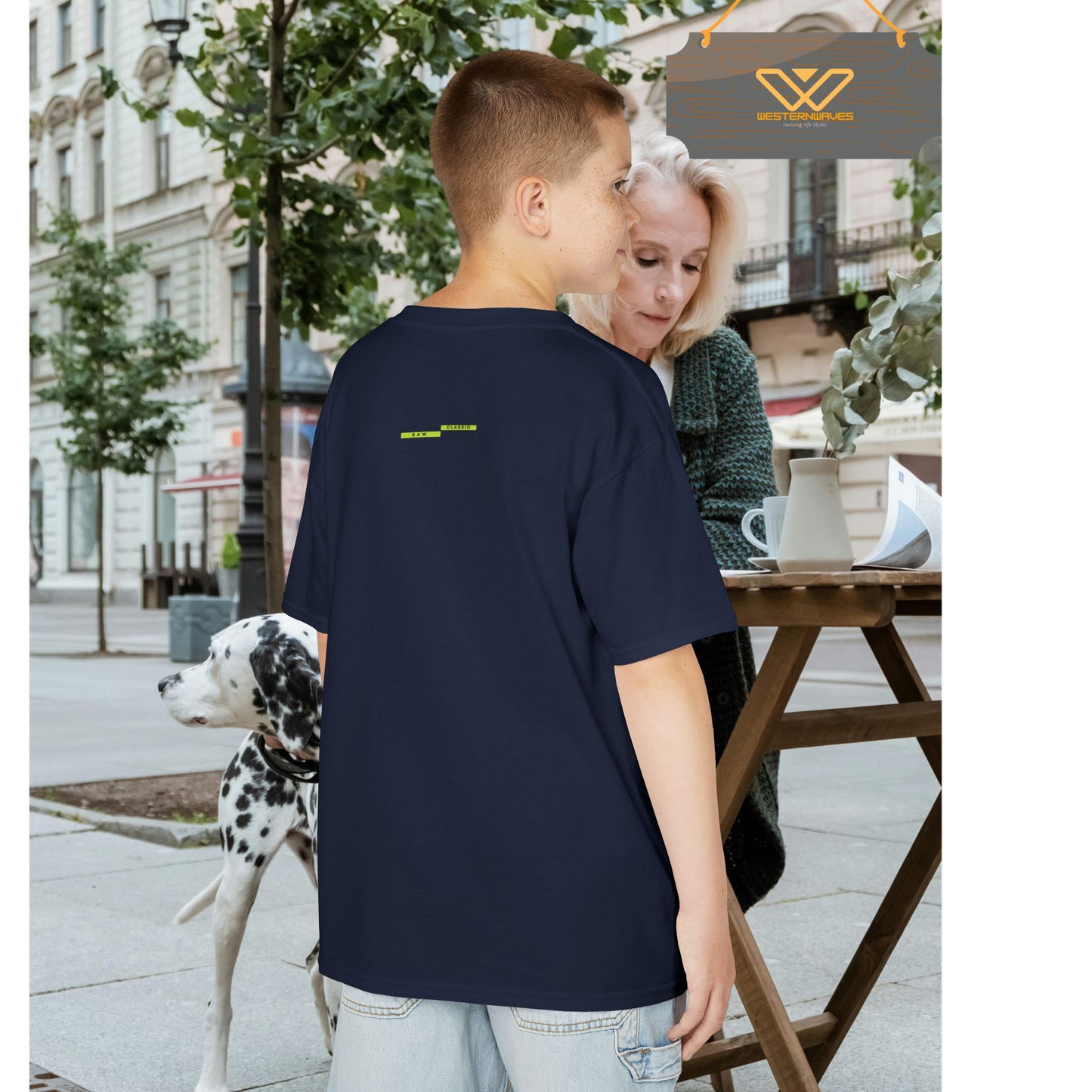 Kids Heavy Cotton™ Tee_ N3+ Series KHCT PT2WW004_ Limited Edition Durable Comfort for Every Adventure by WesternWaves: