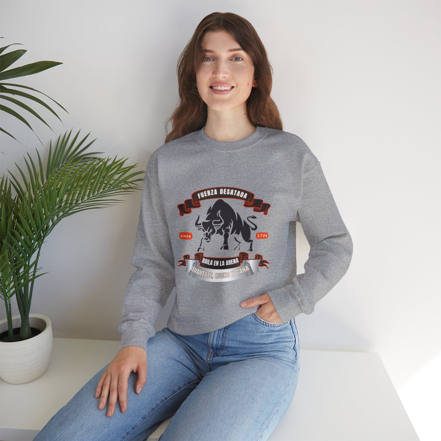 Unisex Heavy Blend™ Crewneck Sweatshirt_ N3+ Series UHBCSS PT2WW038_ Limited Edition Pure Luxury By WesternWaves: