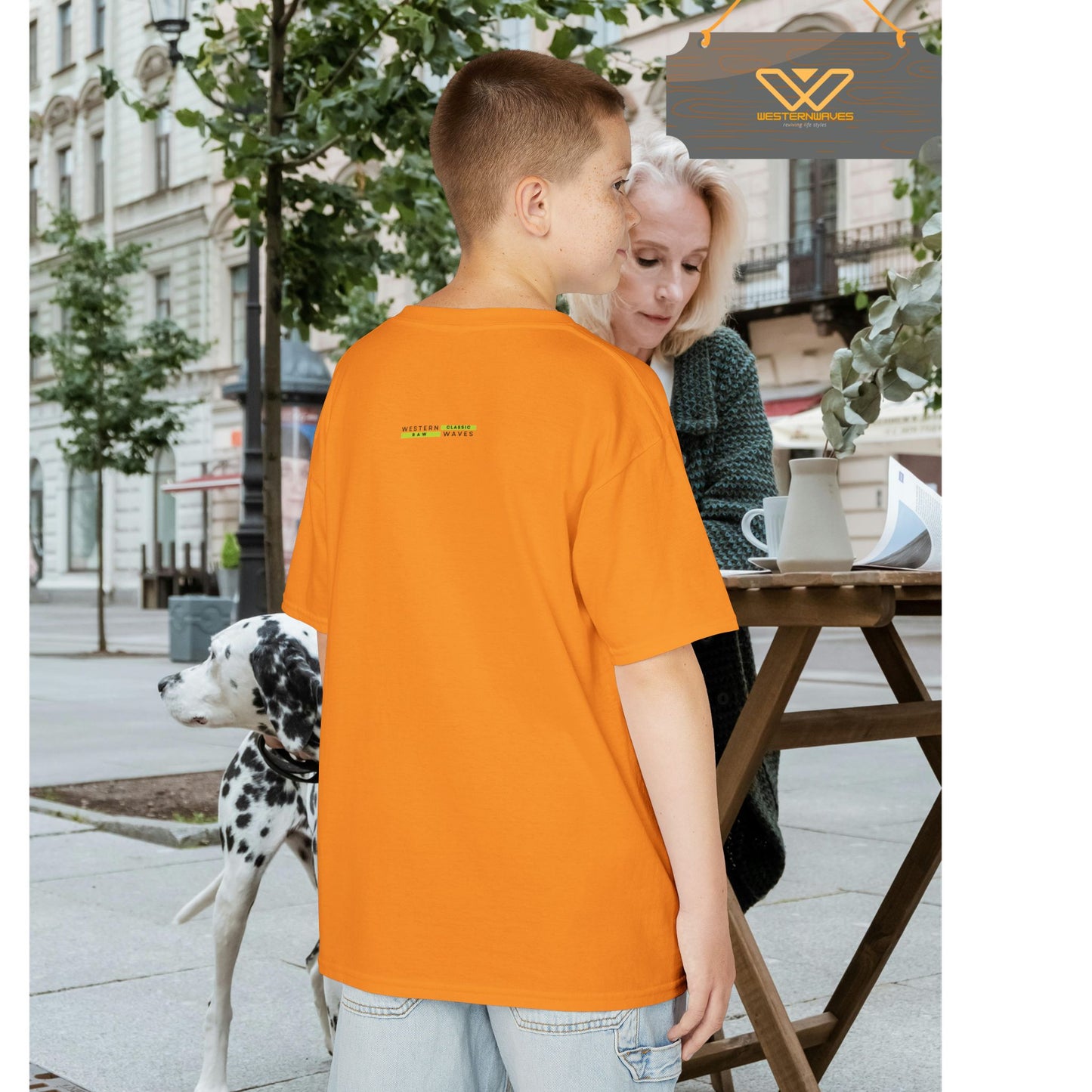 Kids Heavy Cotton™ Tee_ N3+ Series KHCT PT2WW004_ Limited Edition Durable Comfort for Every Adventure by WesternWaves: